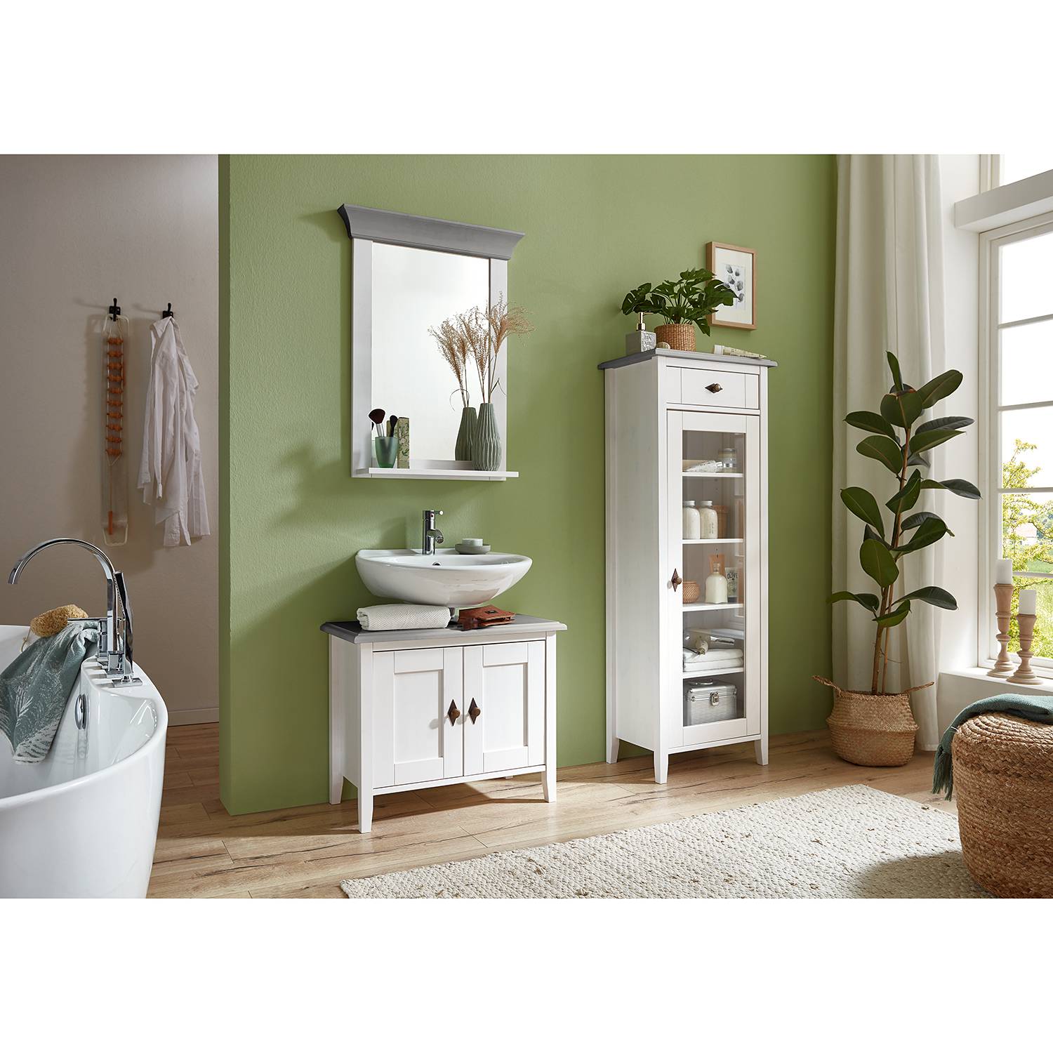 home24 Waschbeckenunterschrank Bergen