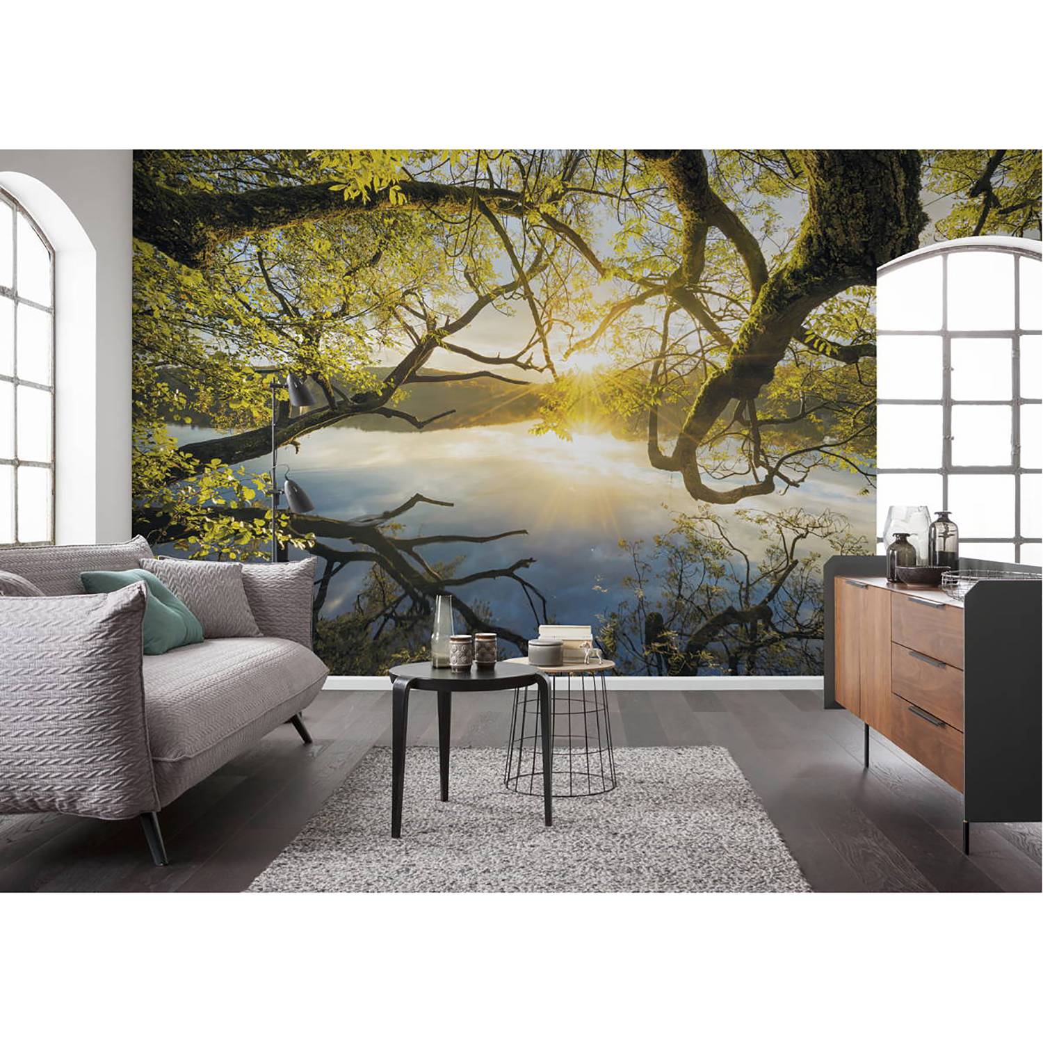 Papier peint intissé Golden Embrace