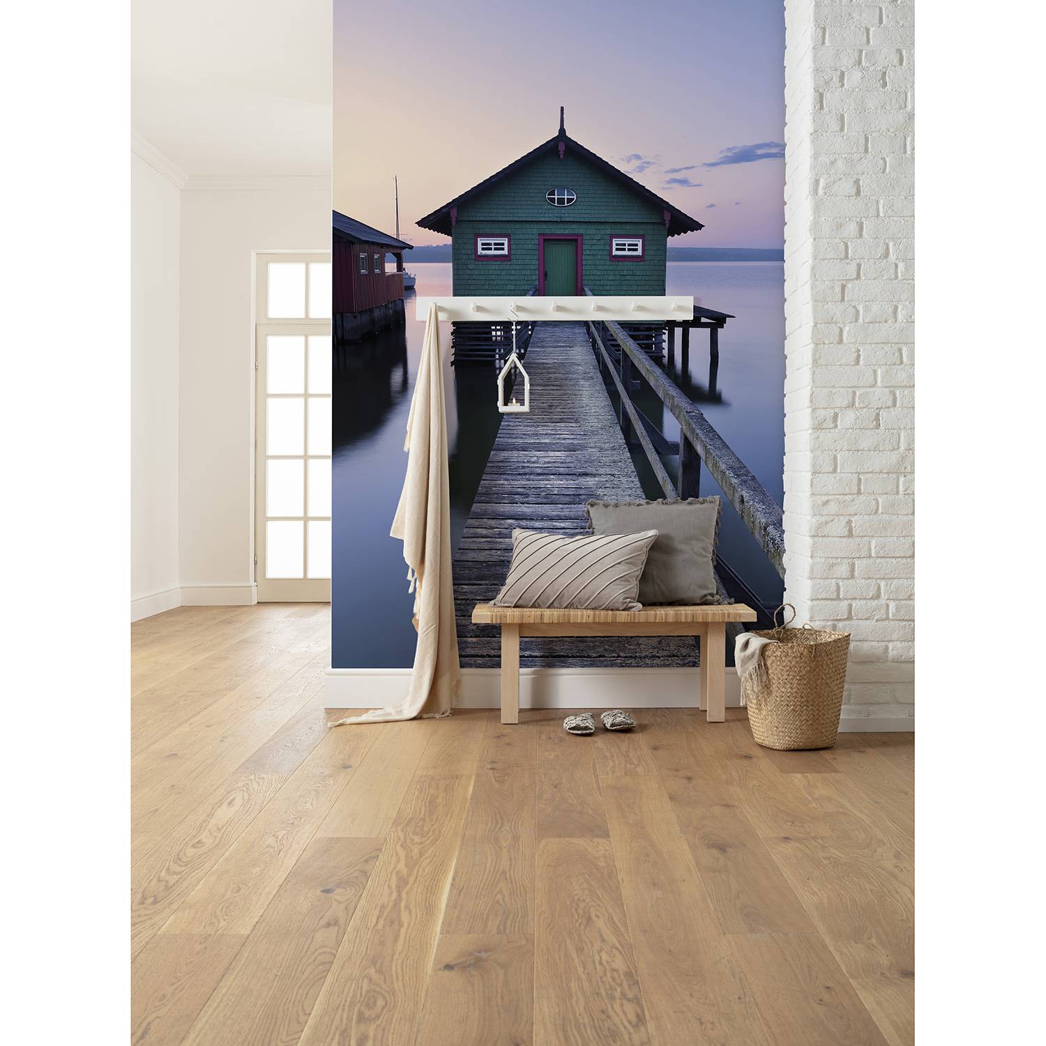 Papier peint intissé Maison du lac