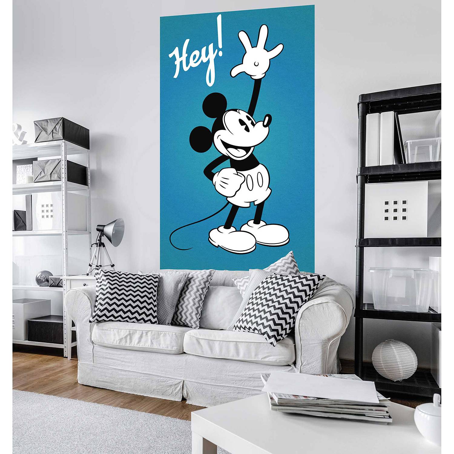 Papier peint intissé Mickey Hey