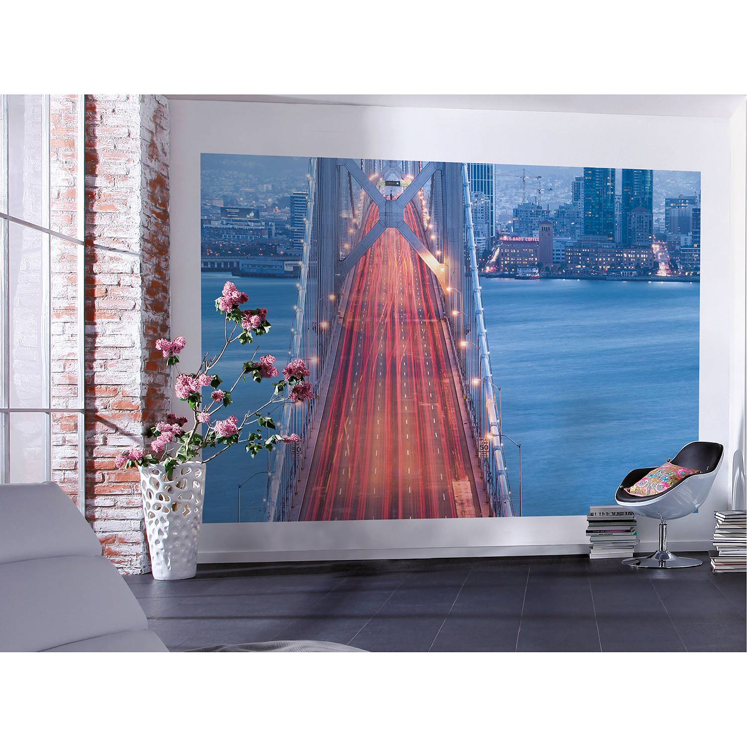 Papier peint intissé San Francisco Blues