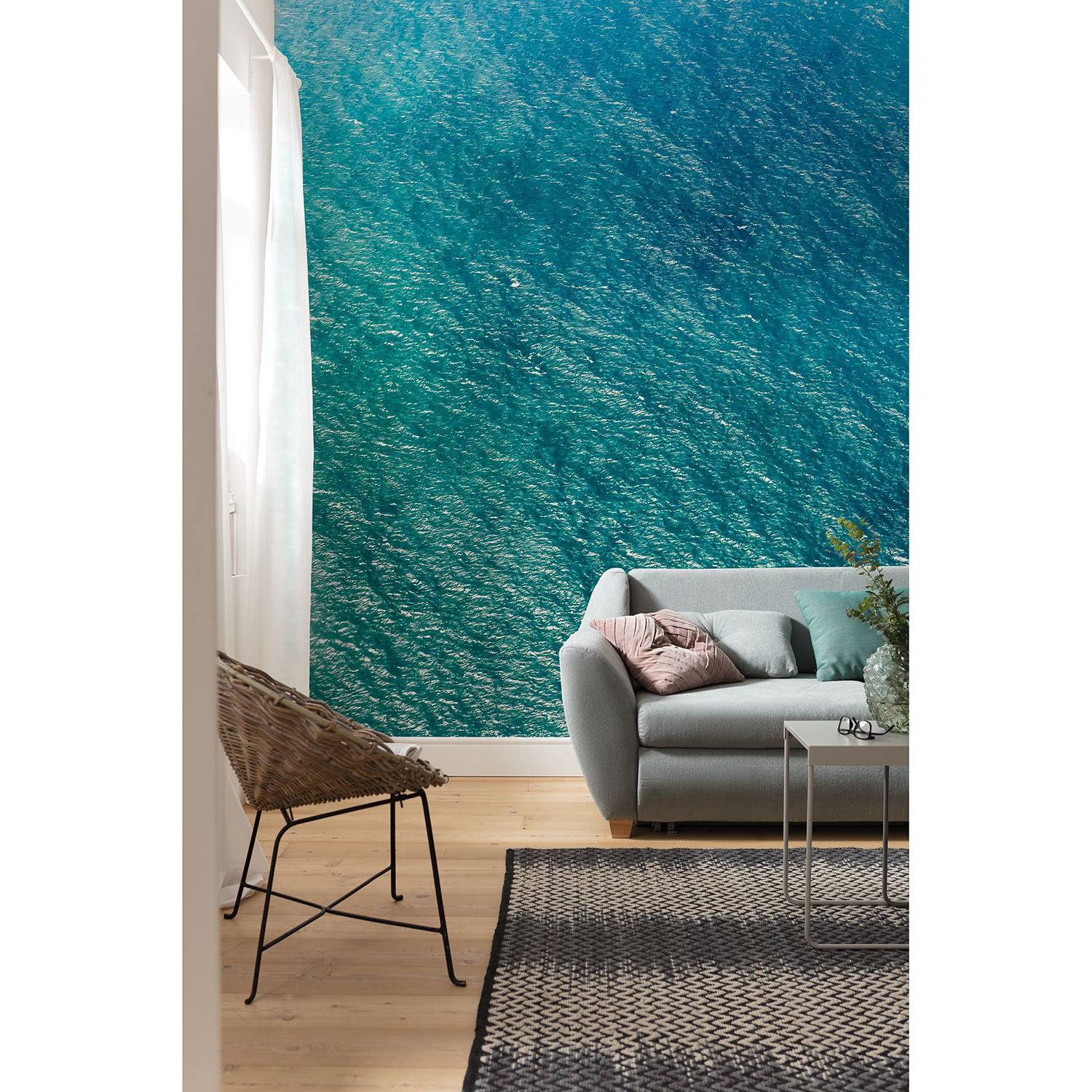 Papier peint intissé Pause bleue I