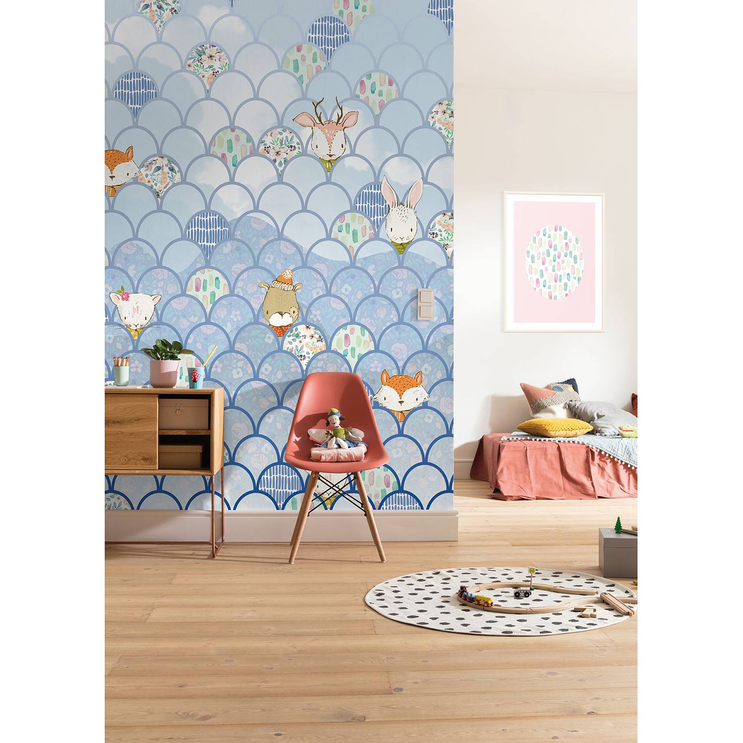 Papier peint intissé Shelly Bluewave