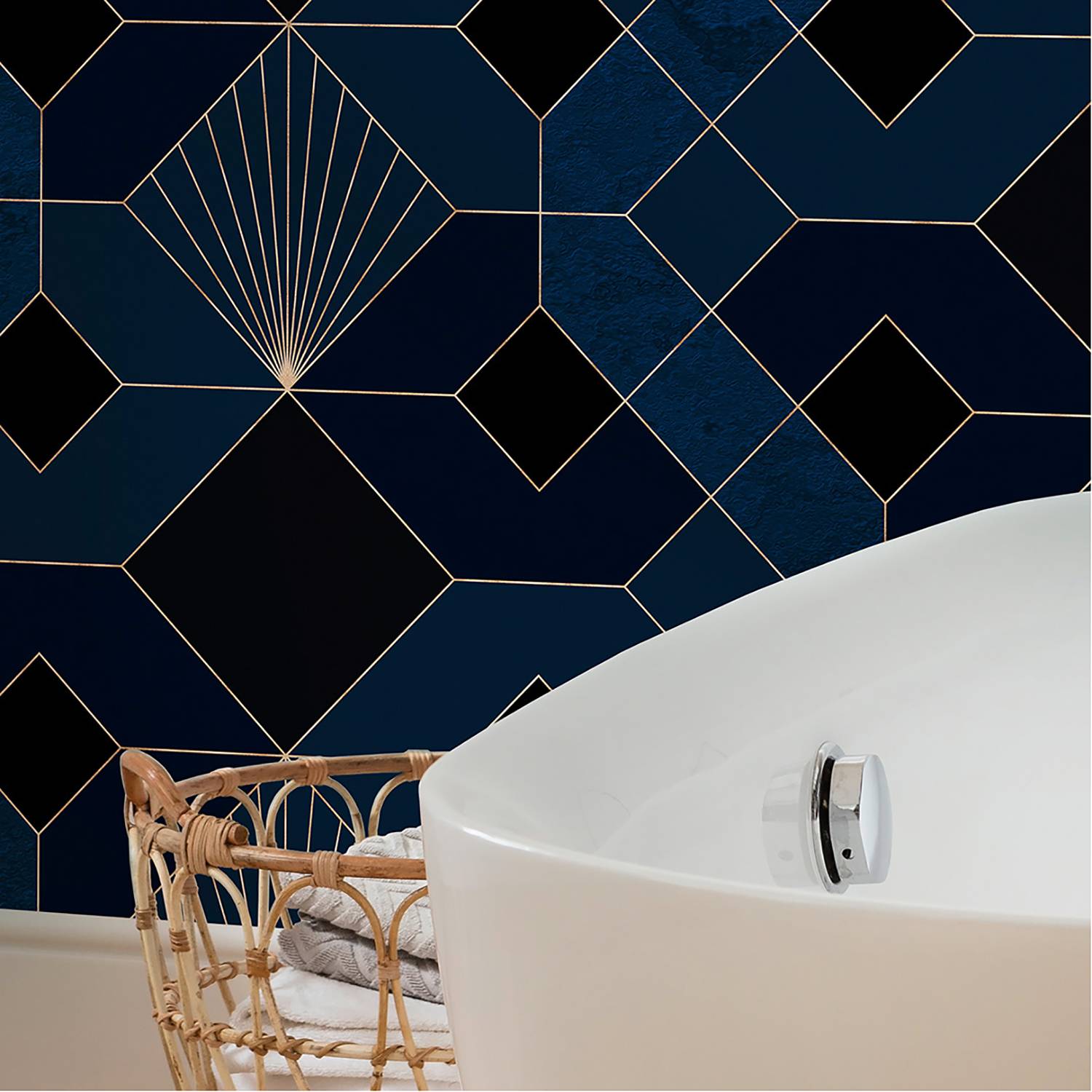 Papier peint intissé Coquilles Nuit