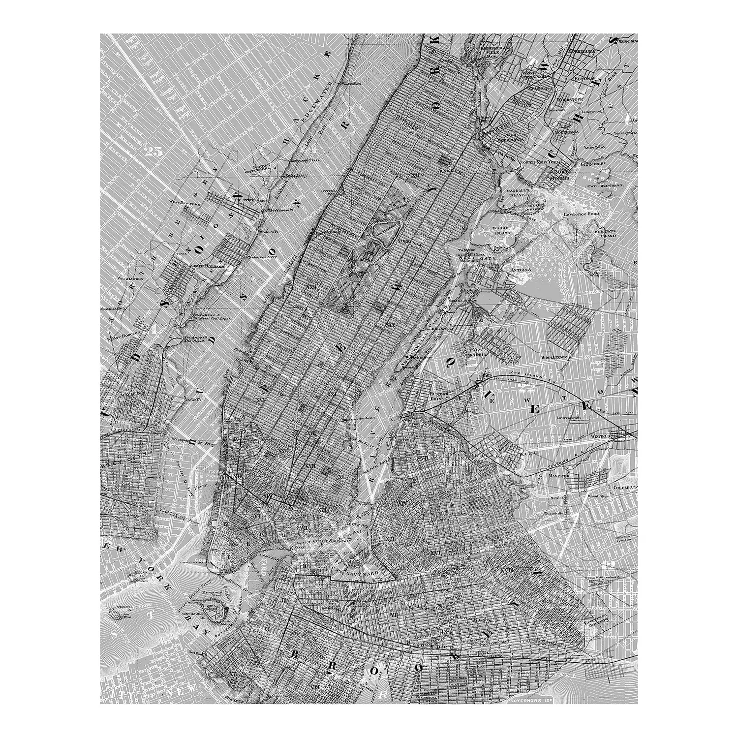 Map Fototapete Vlies NYC