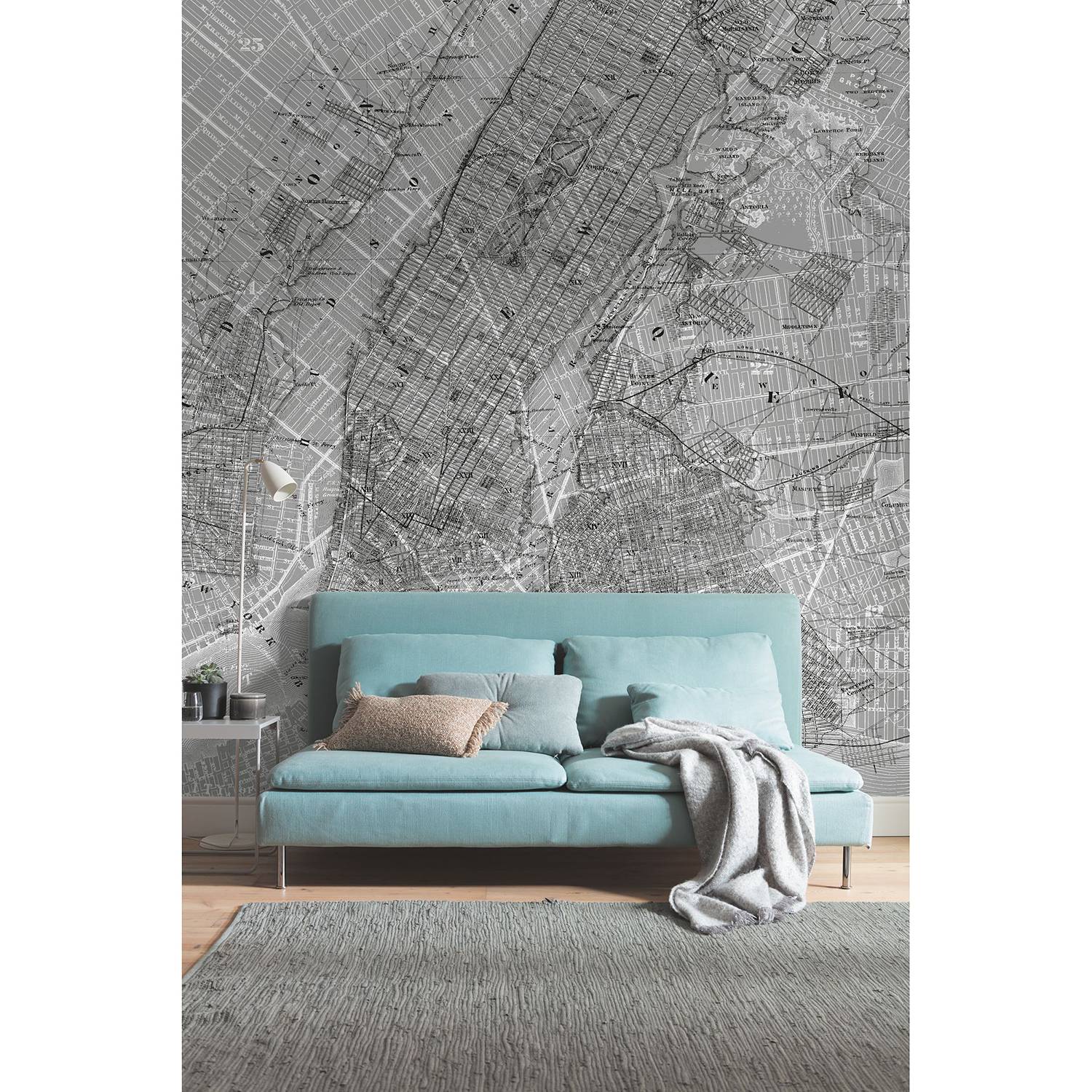Papier peint intissé NYC Map