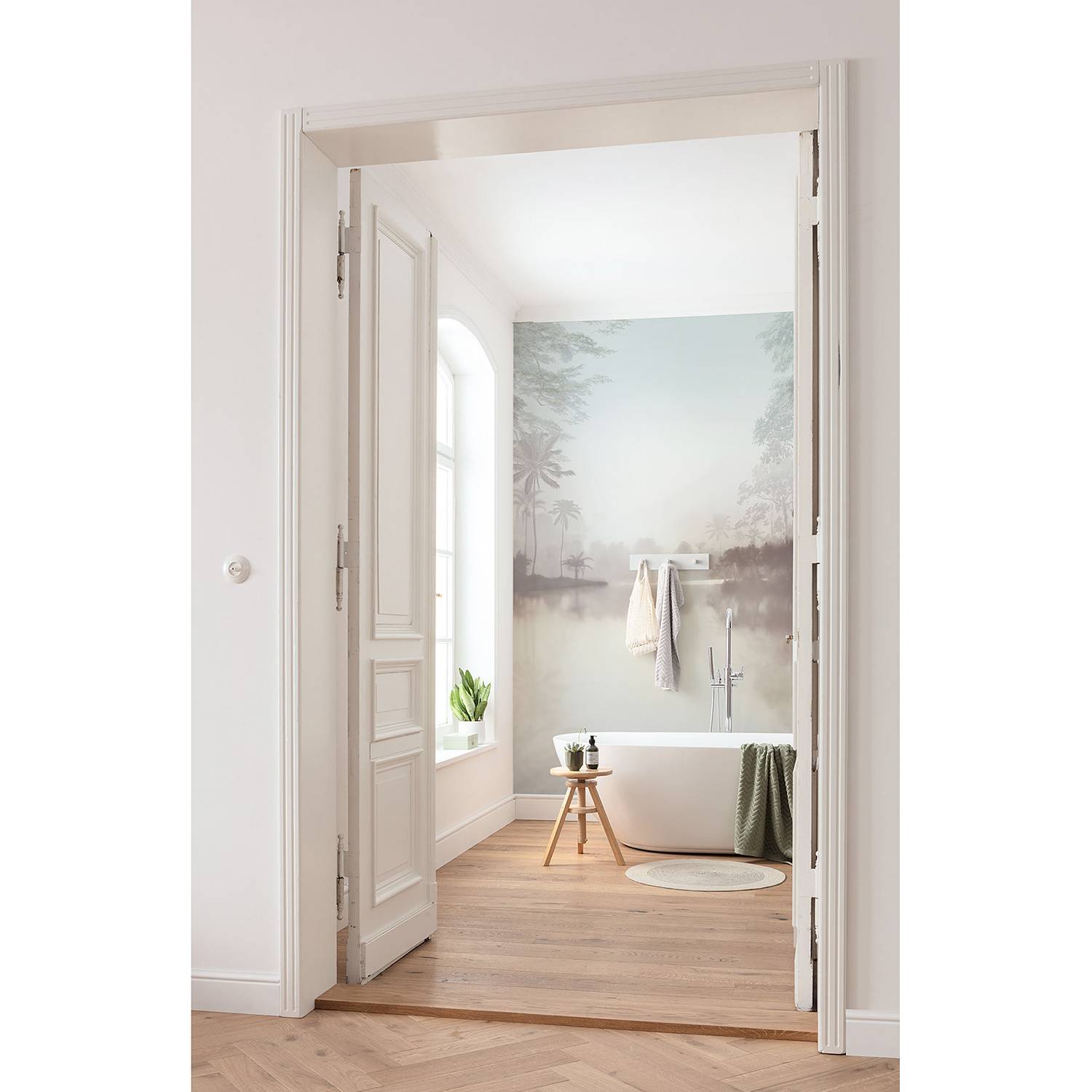 Papier peint intissé Lac Tropical Pure