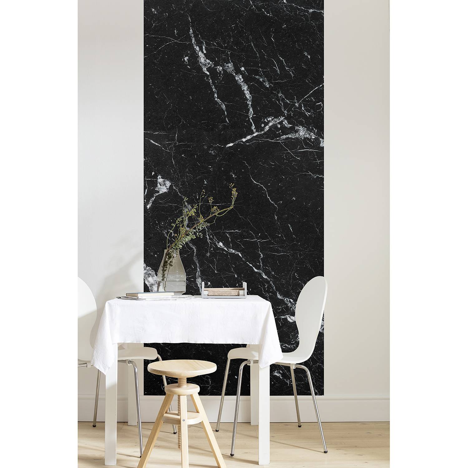 Home24 Fotobehang Marble Nero, Komar