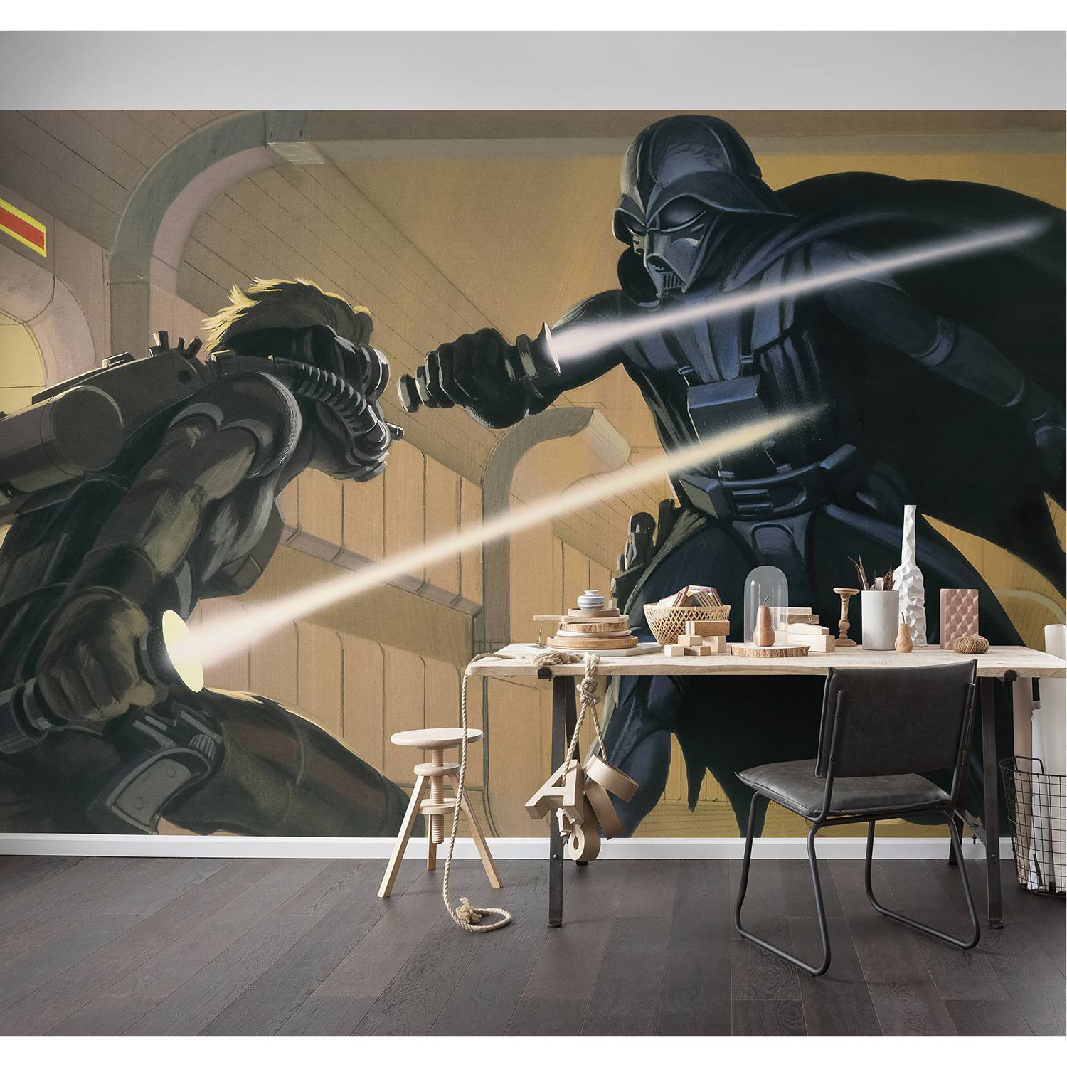 Komar Fototapete StarWars RMQ Vader vs Luke