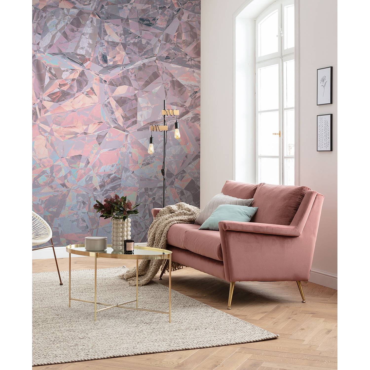 Papier peint intissé Crystals