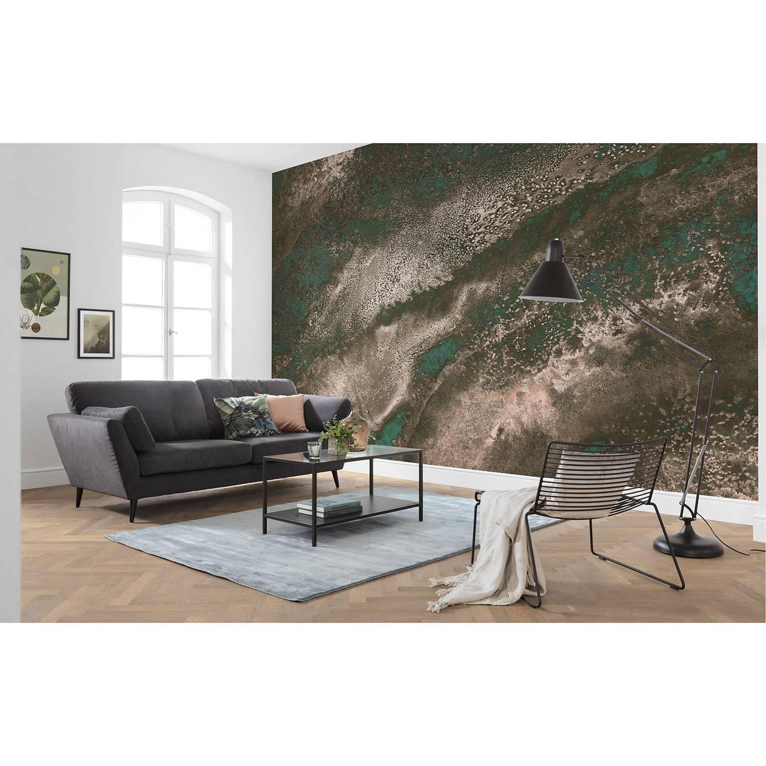 Papier peint intissé Molten Copper