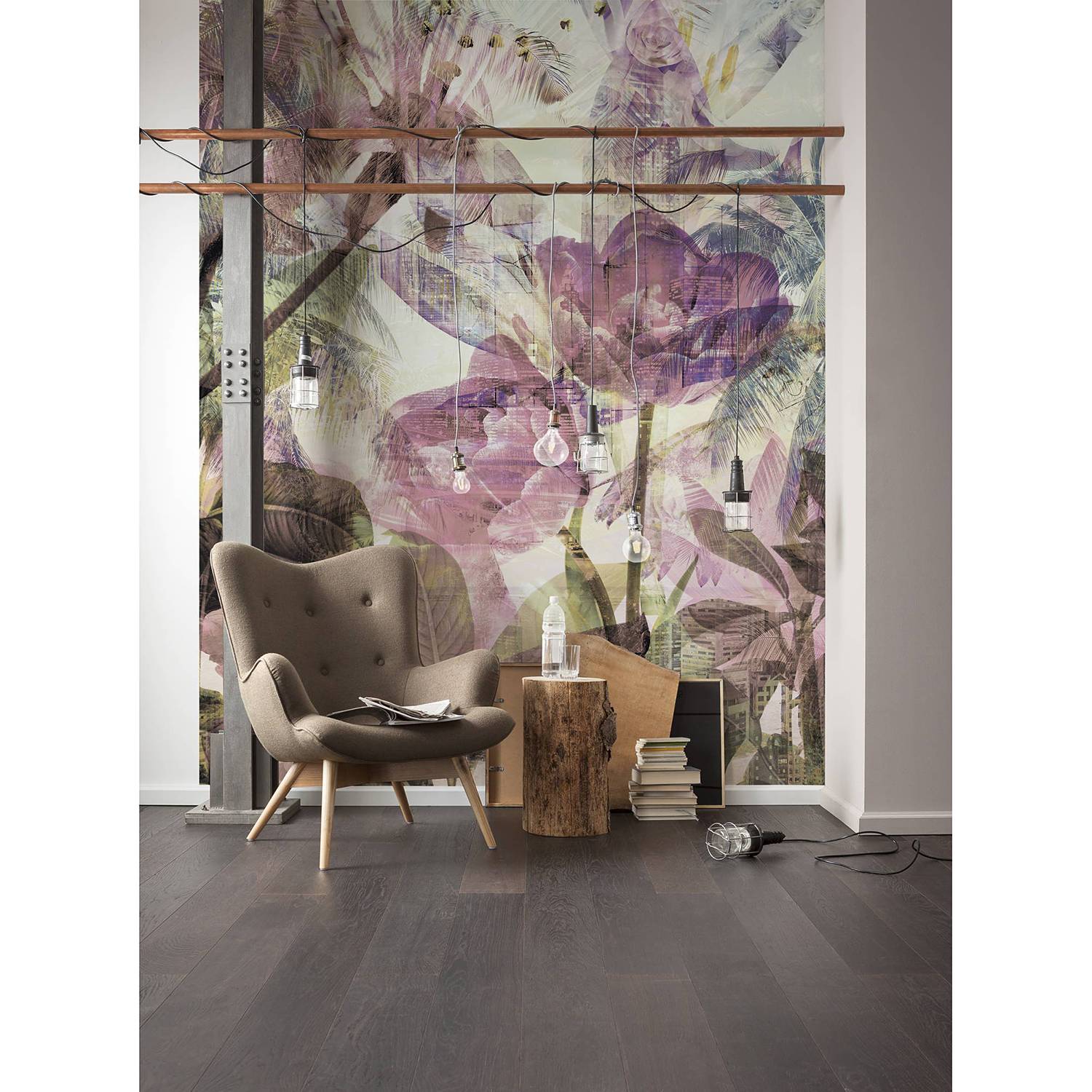 Papier peint intissé Metropical Faded