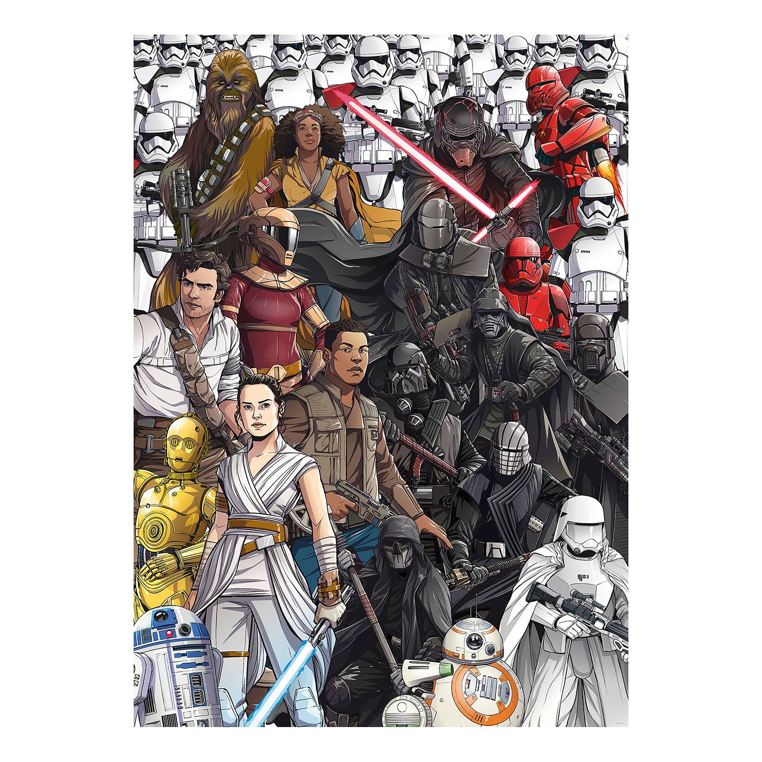 iPhone 11 Pro Star Wars Retro Cartoon Group Shot Case