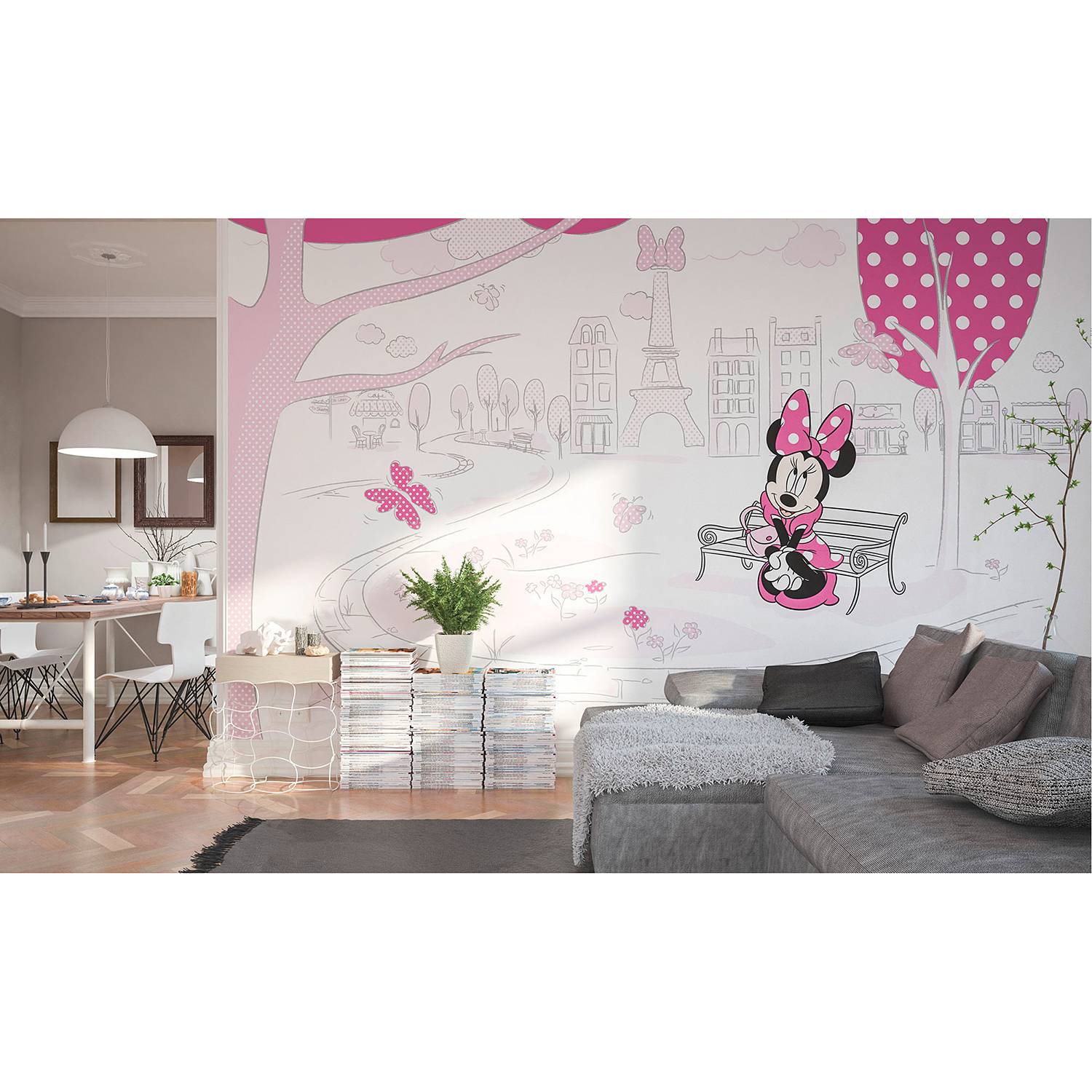 Papier peint intissé Minnie in Paris