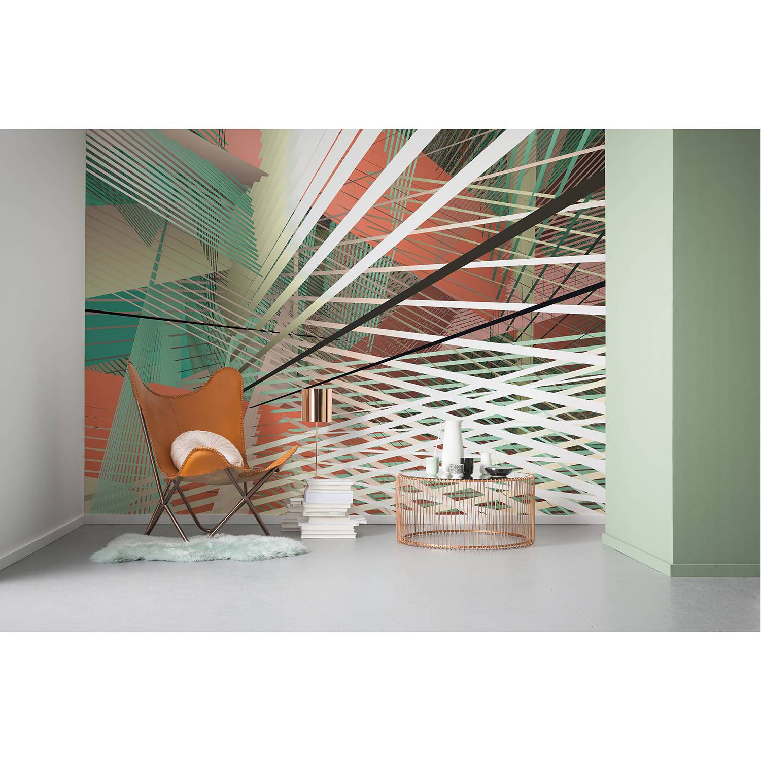 Papier peint intissé Space Grid Autumn