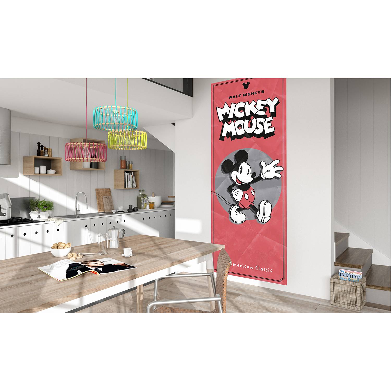 Home24 Fotobehang Mickey American Classic, Komar