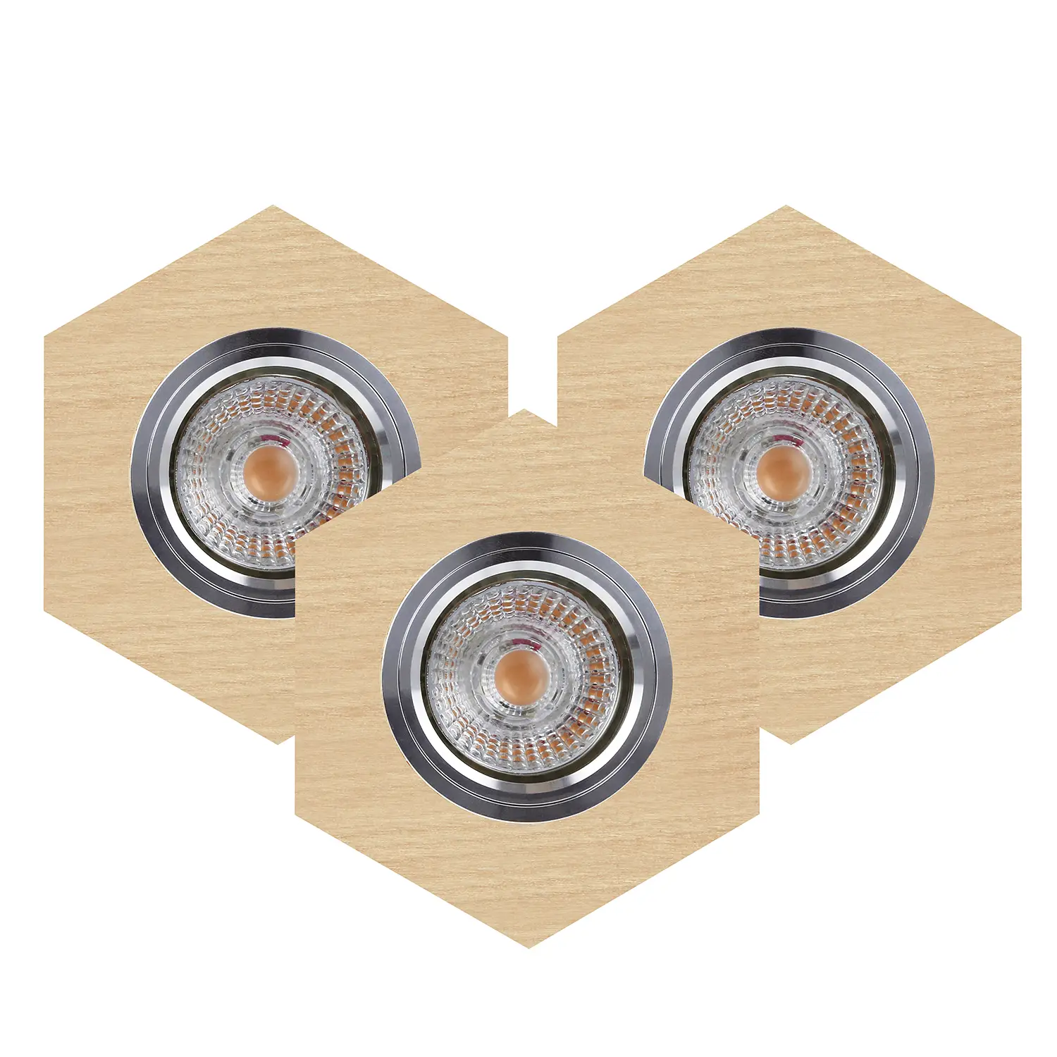 Vitar IX Wood LED-Deckenleuchte