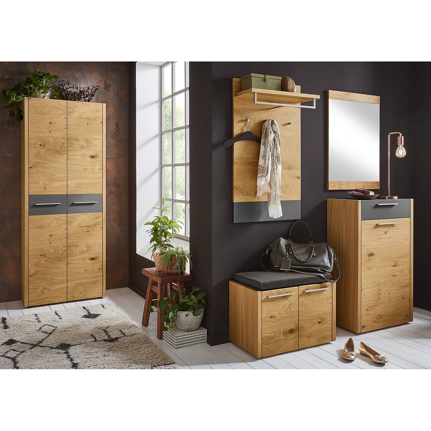 home24 Garderobenset Levio II (5-teilig)
