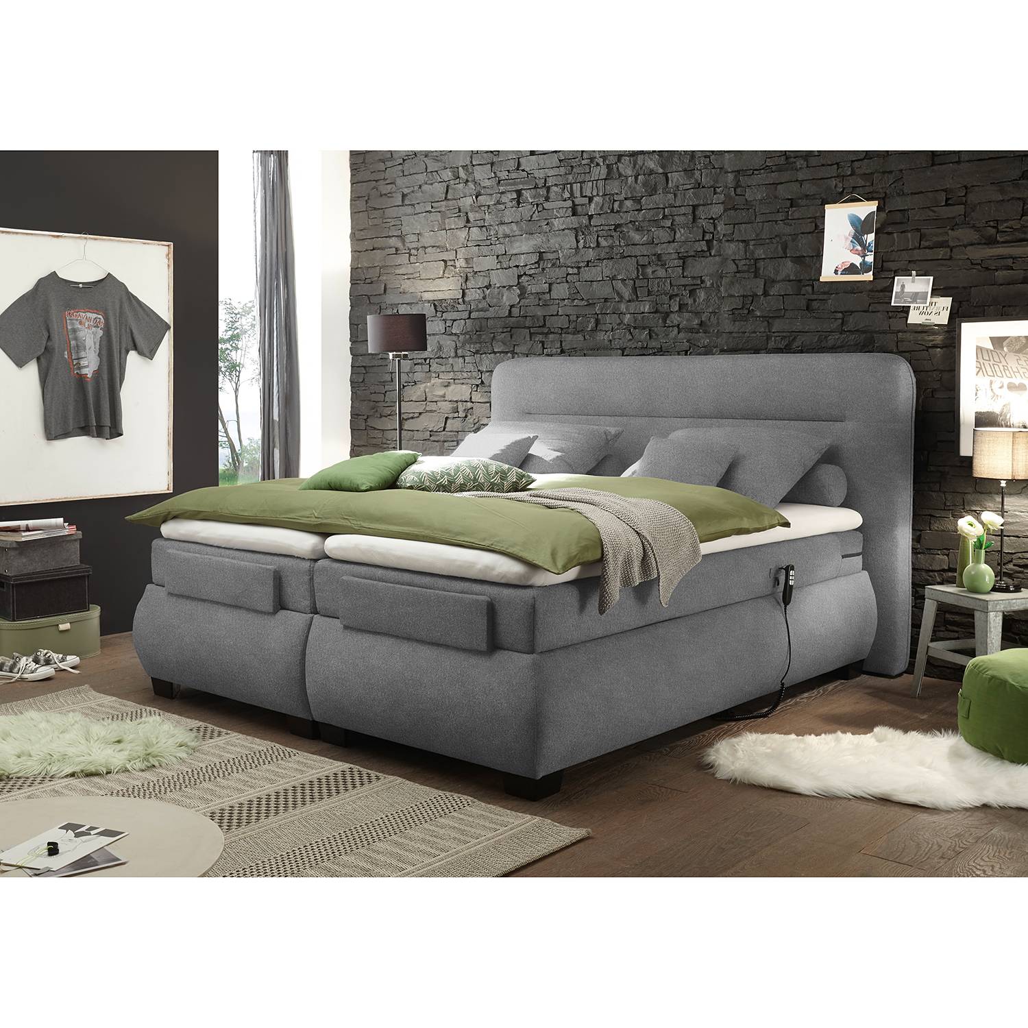 home24 Boxspringbett Tupa