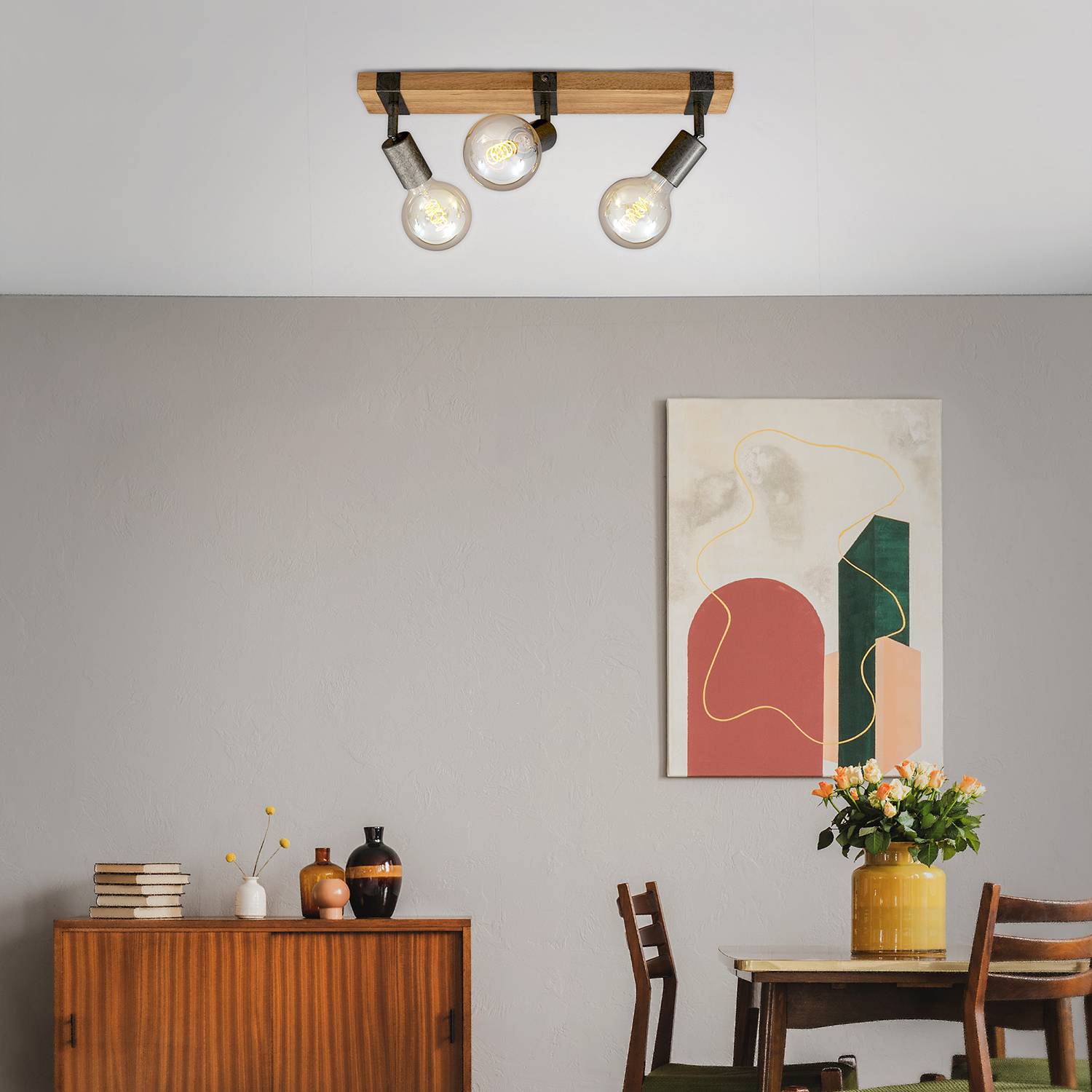 Home24 Plafondlamp Wood Basic, Briloner online kopen