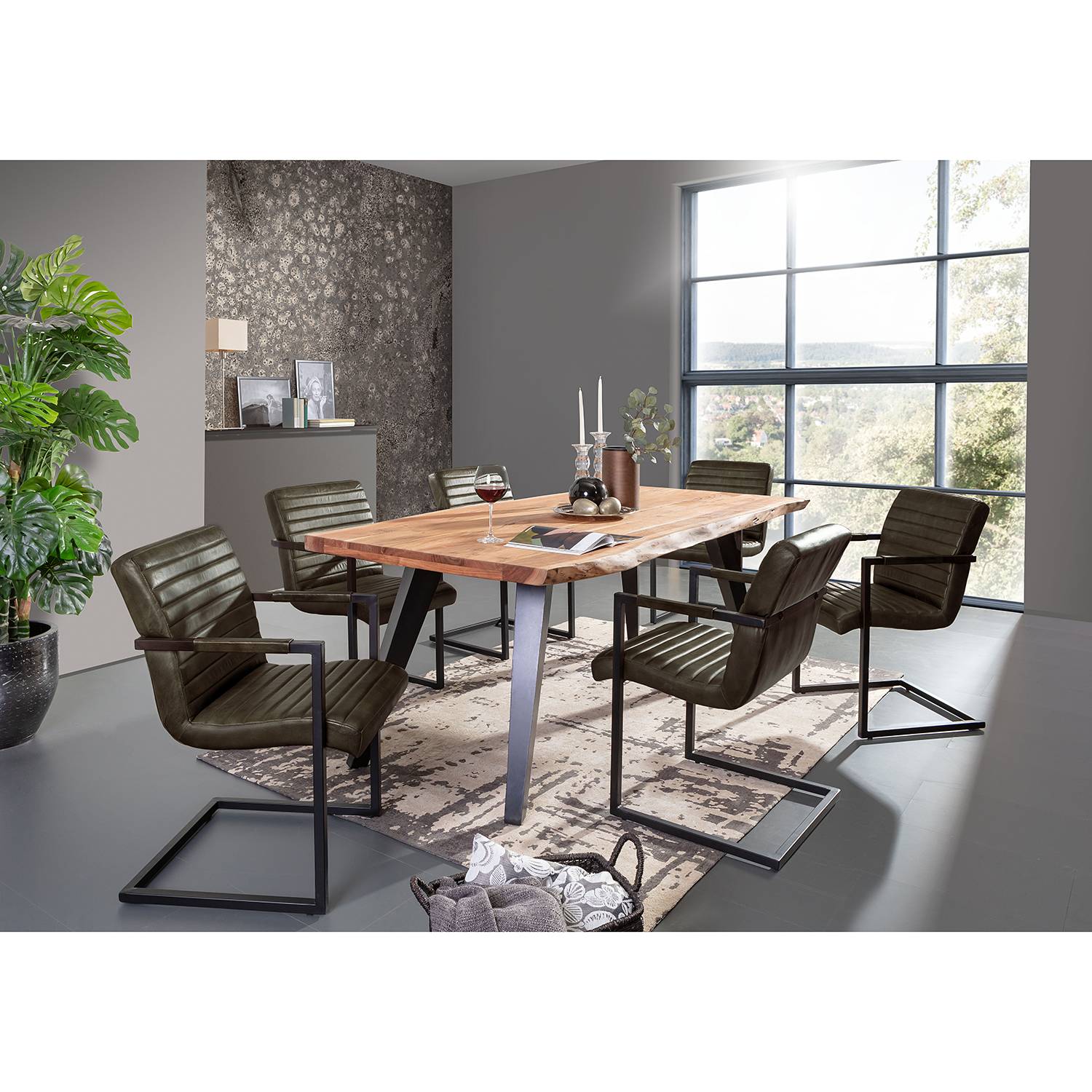 Chaises cantilever Stevenson (lot de 2)