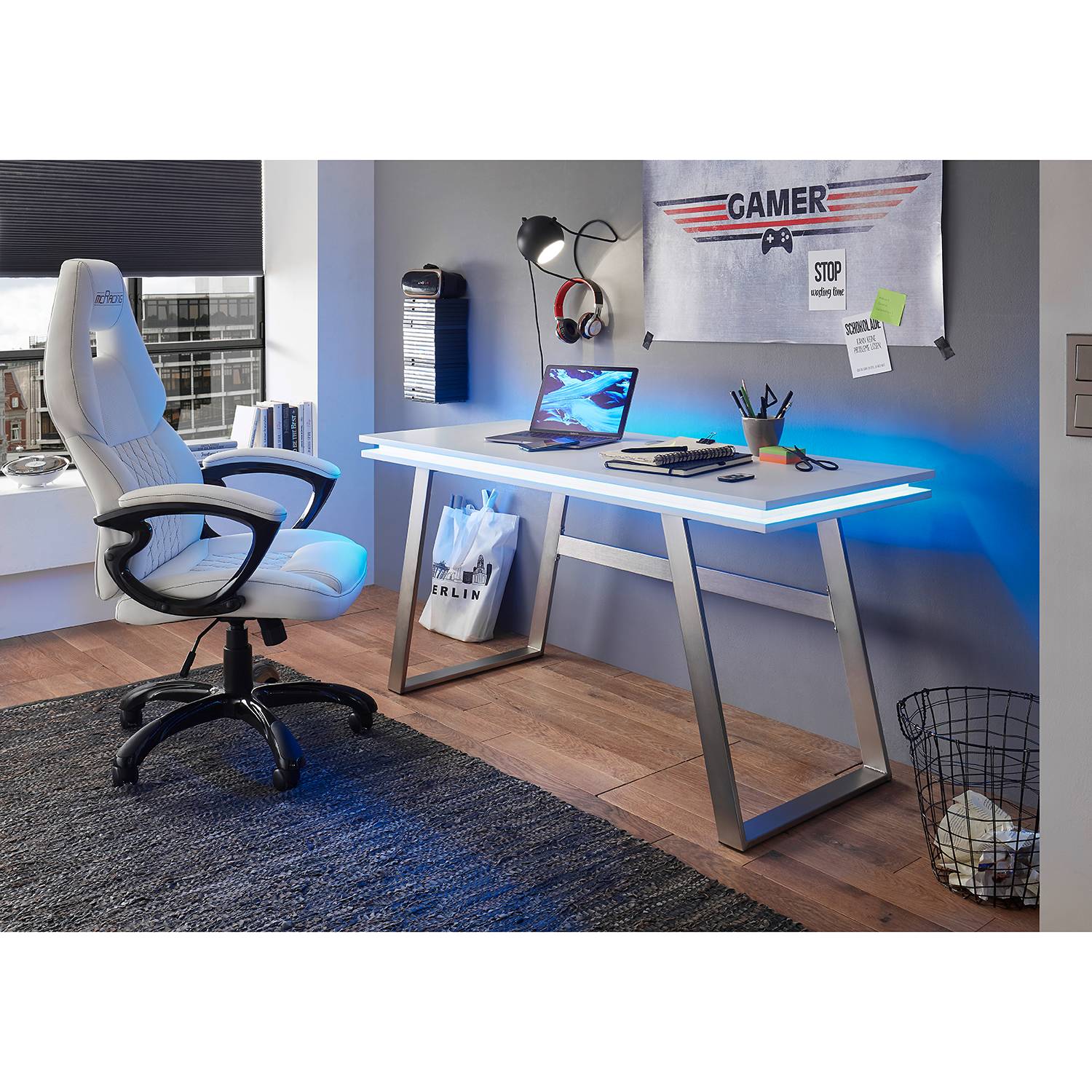 Home24 LED-bureau Wickford, Furnitive