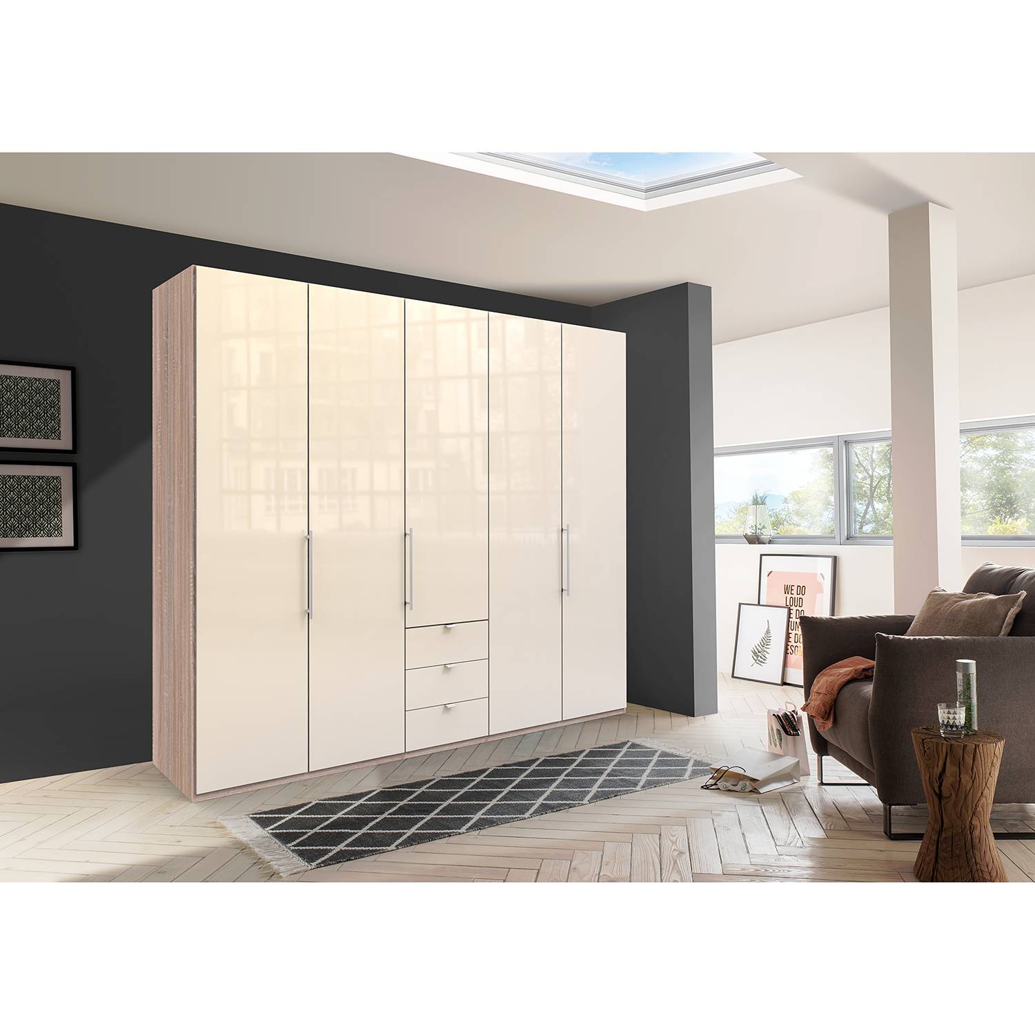 home24 Falttürenschrank Loft VI