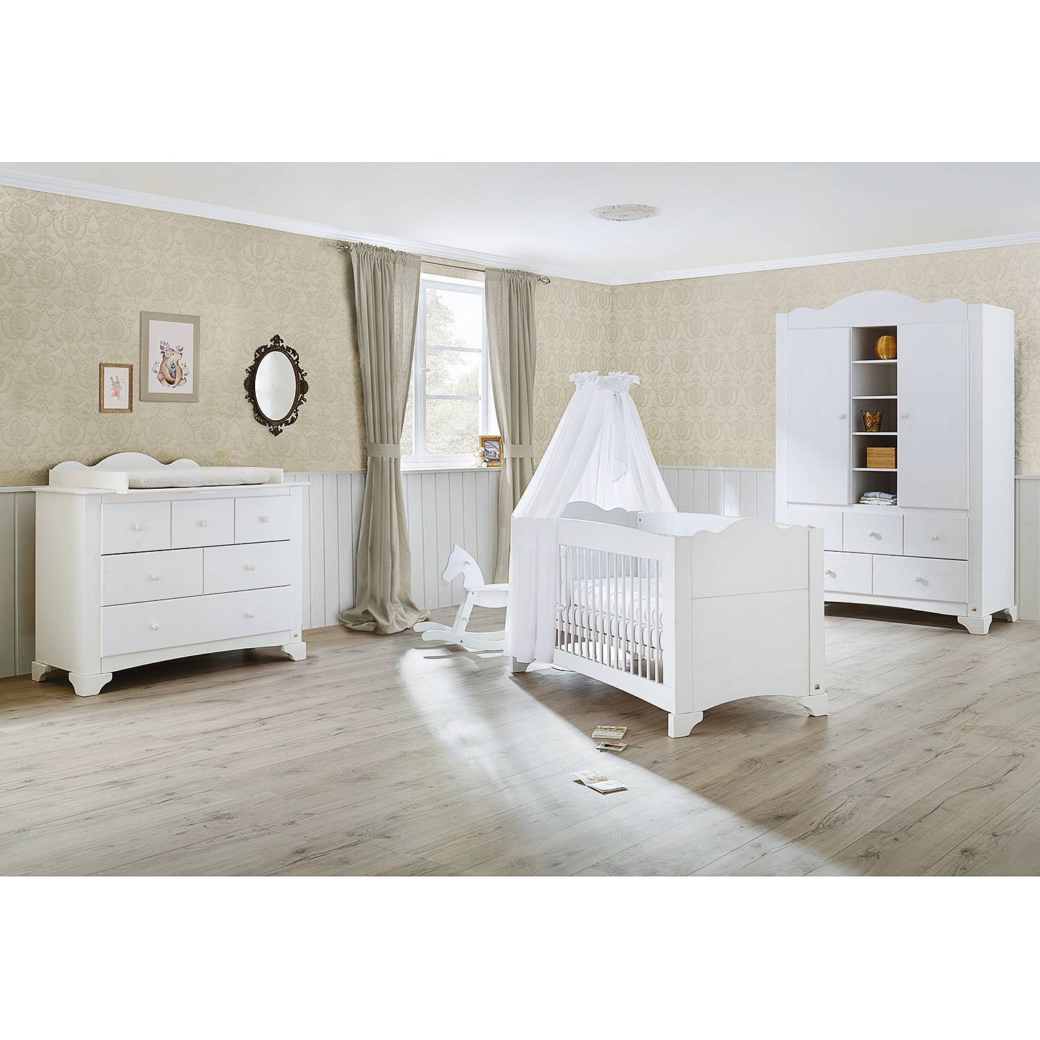 home24 Babyzimmer-Set Pino II (3-teilig)
