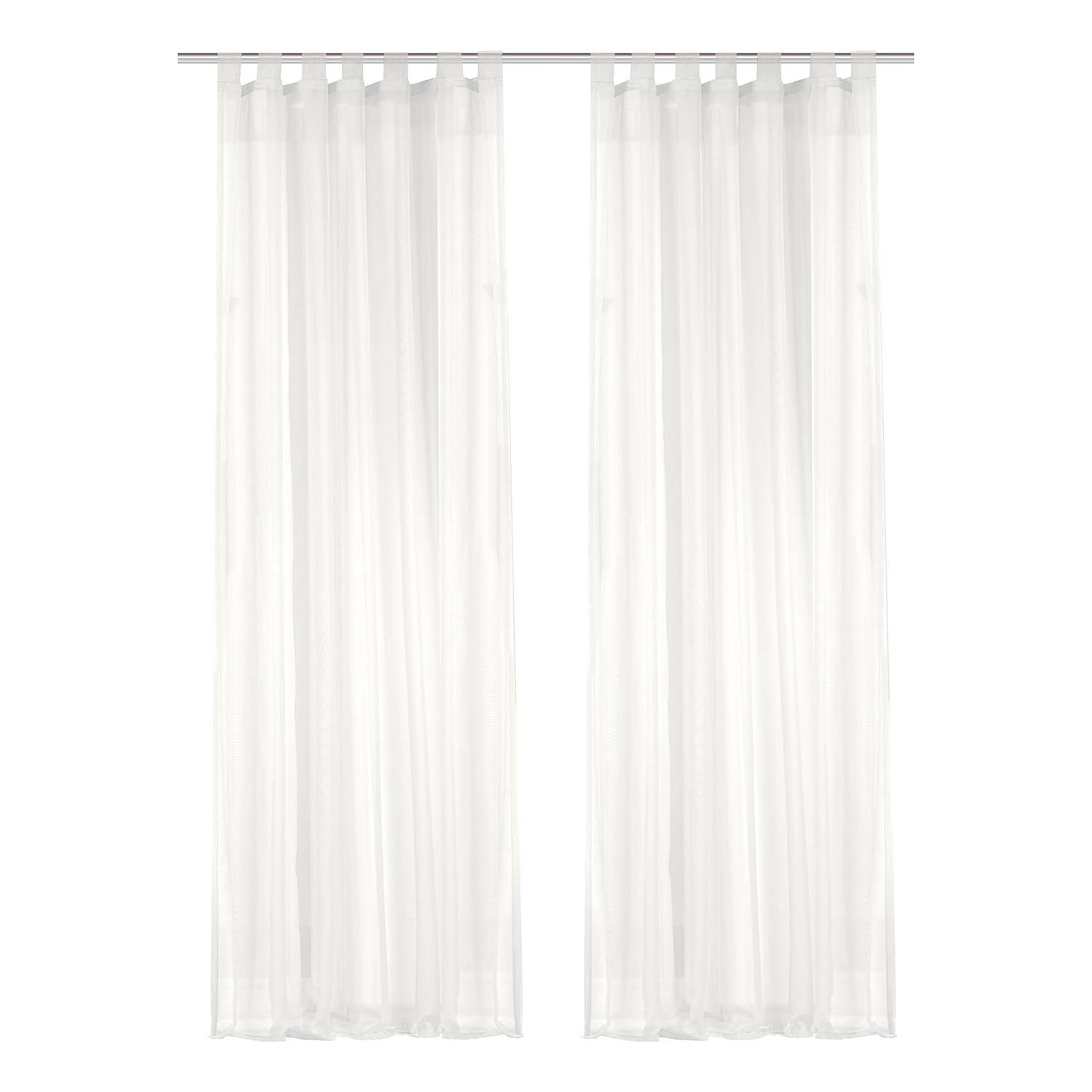Rideaux à passants Voile (lot de 2)