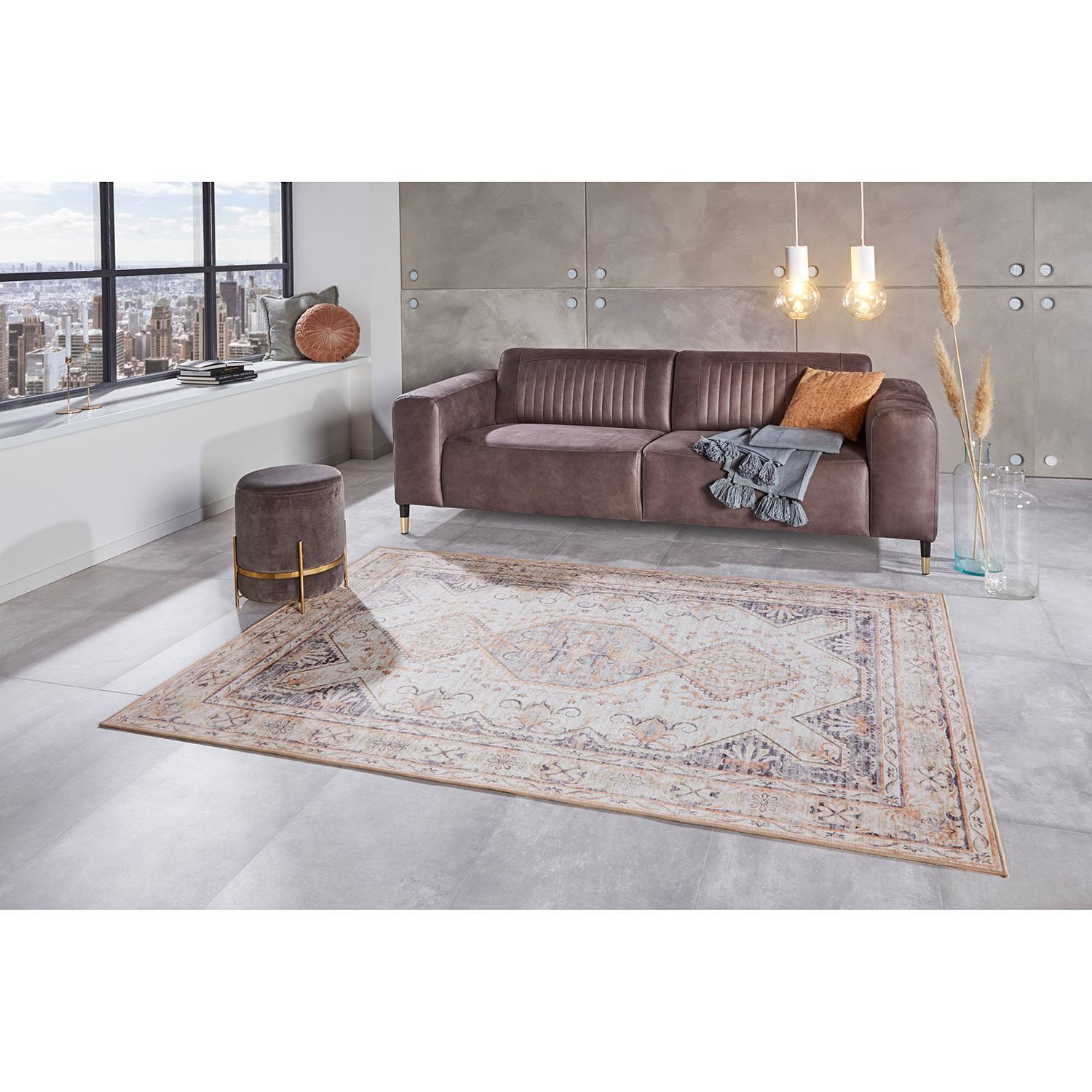 home24 Kurzflorteppich Louvil