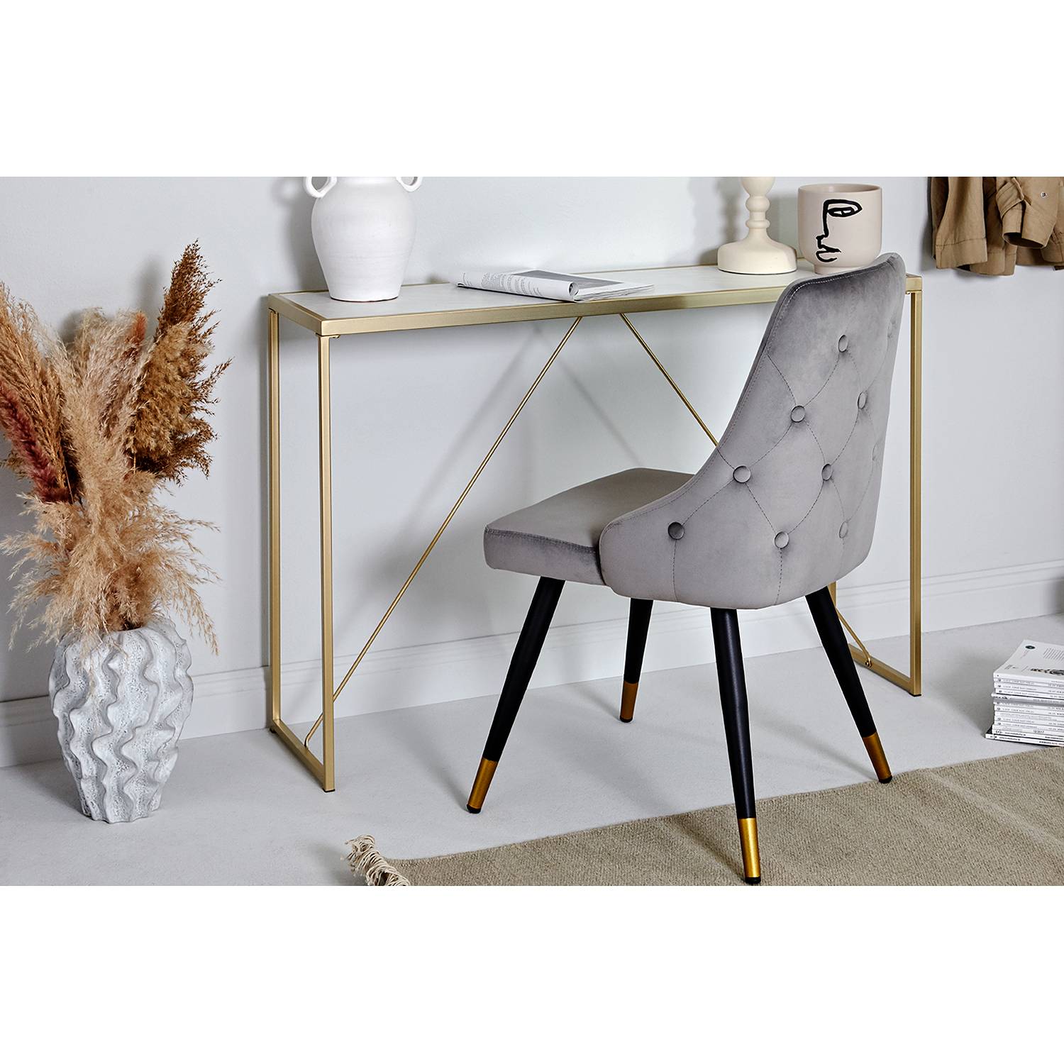 Chaises capitonnées Loix (lot de 2)