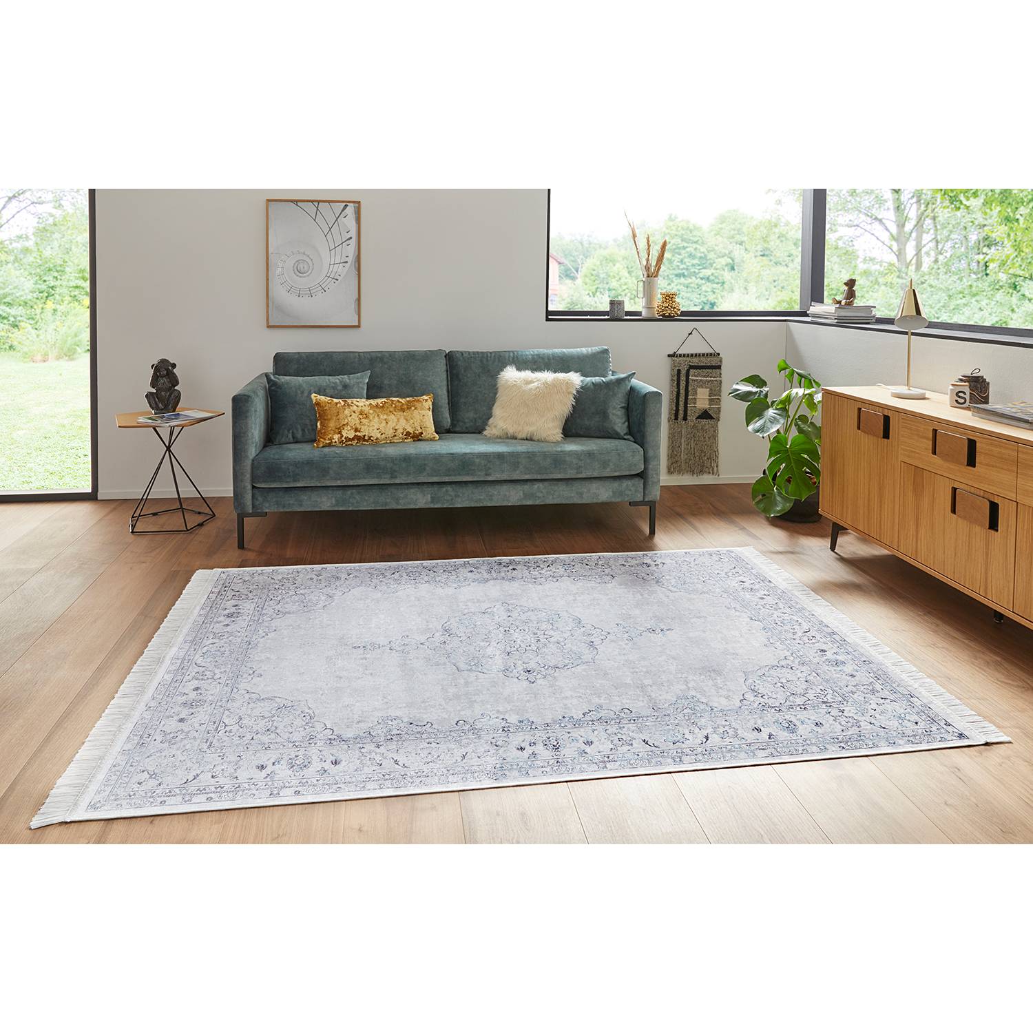 Image of Tapis vintage Oriental Medaillon 000000001000234688