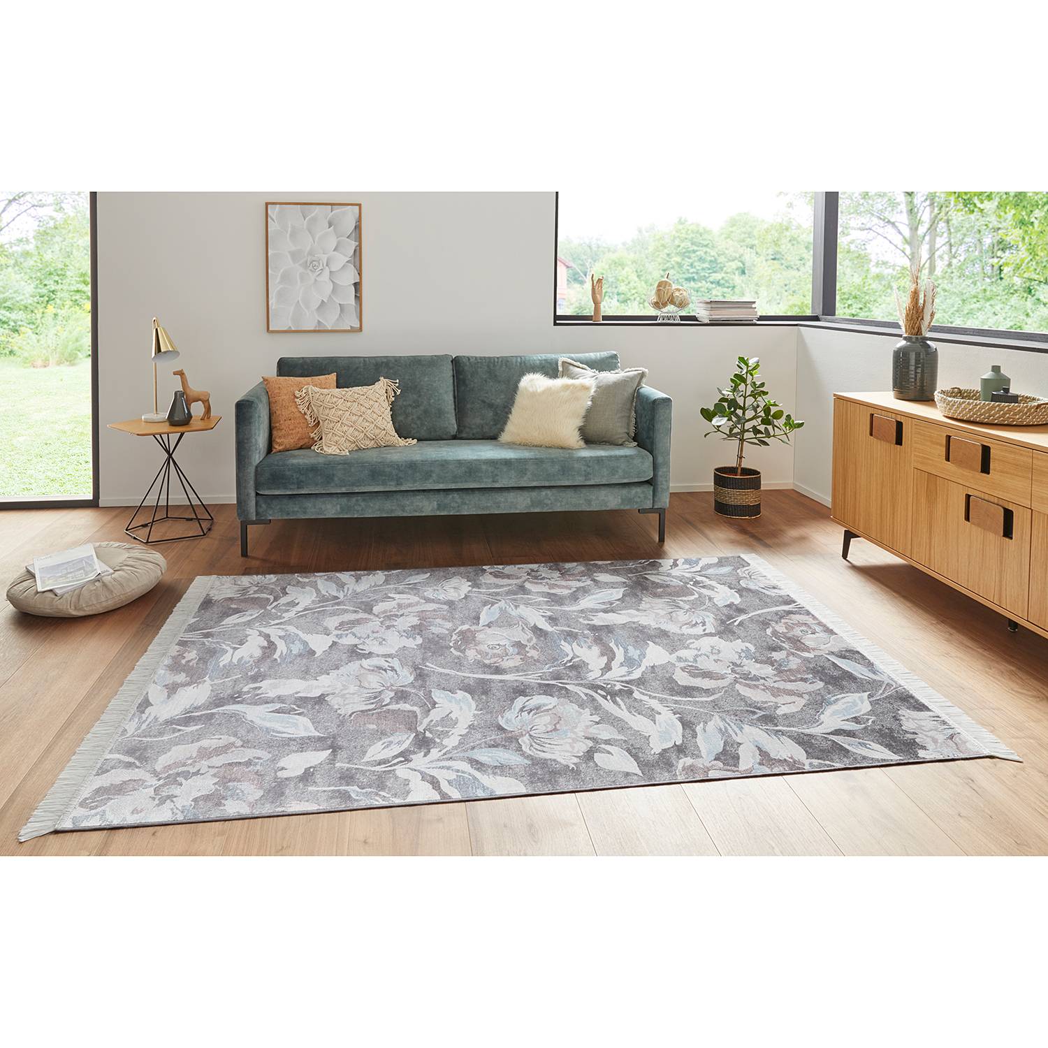 Image of Tapis Contemporary Flowers 000000001000234706