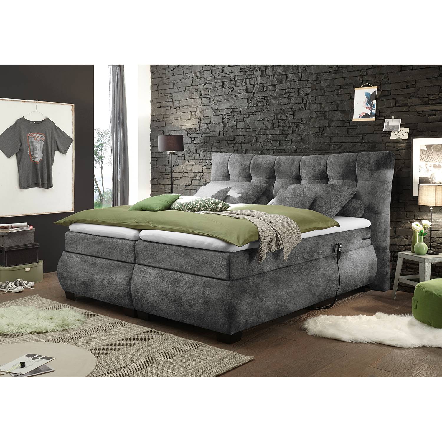 home24 Boxspringbett Damville