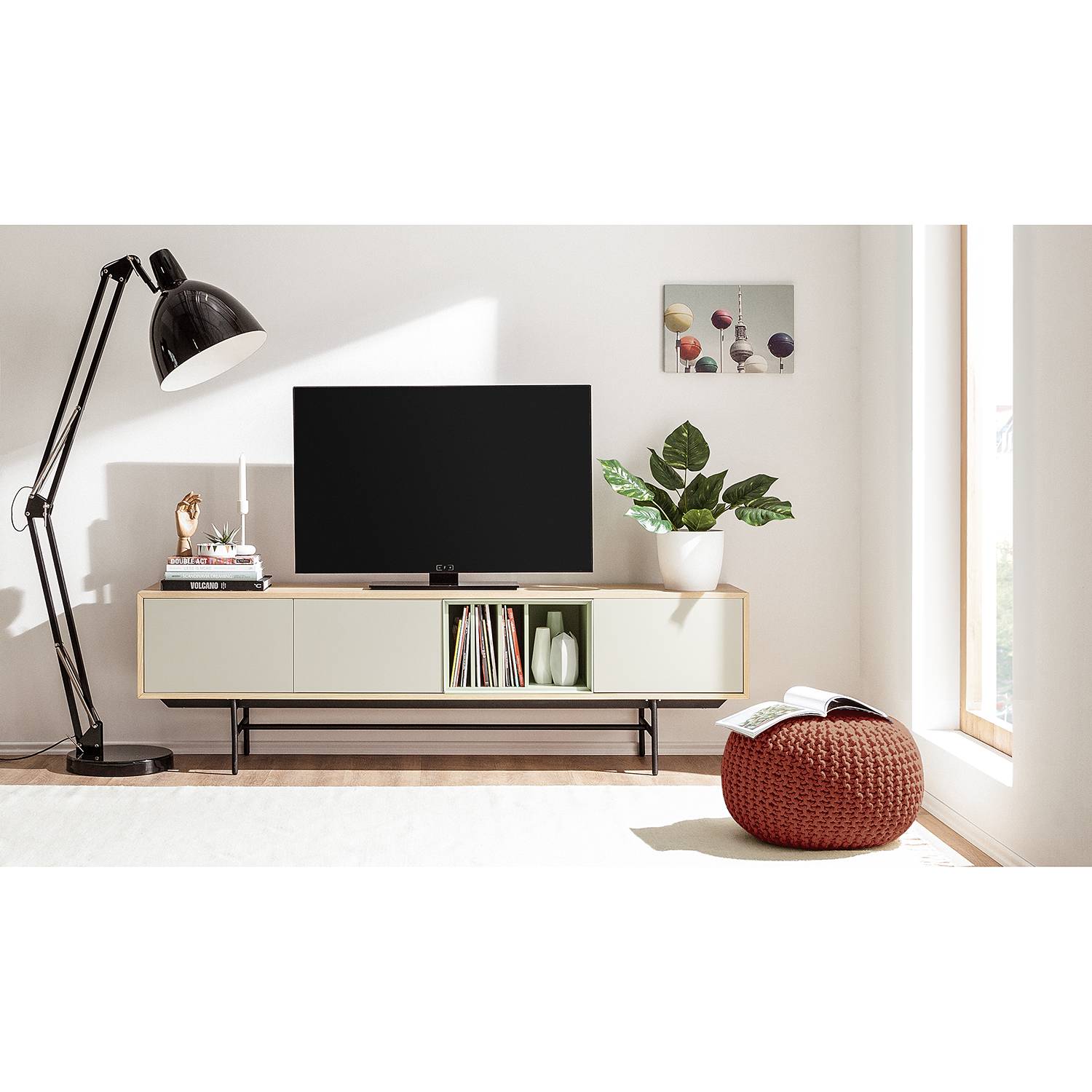 home24 Strickpouf Edson