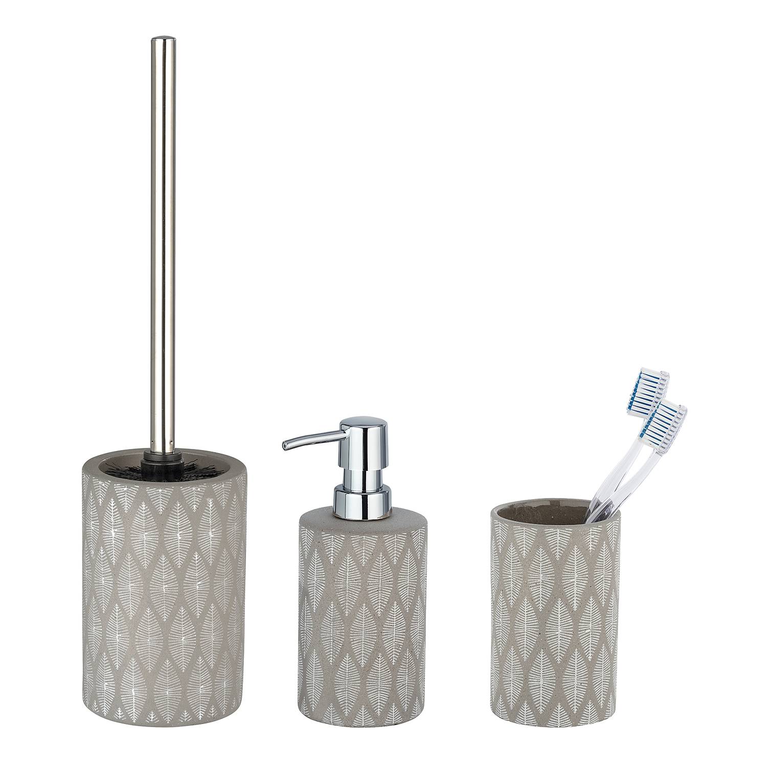 home24 Bad-Accessoire-Set Tupian (3-teilig)