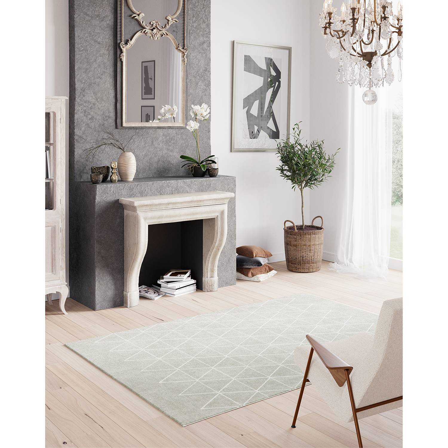home24 Hochflorteppich Opus I