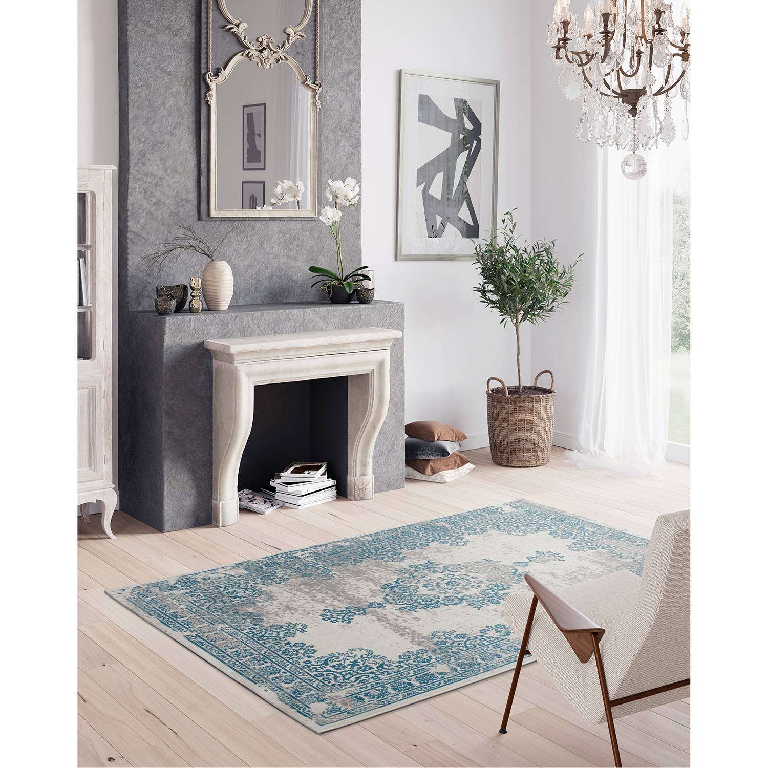 home24 Kurzflorteppich Vintage