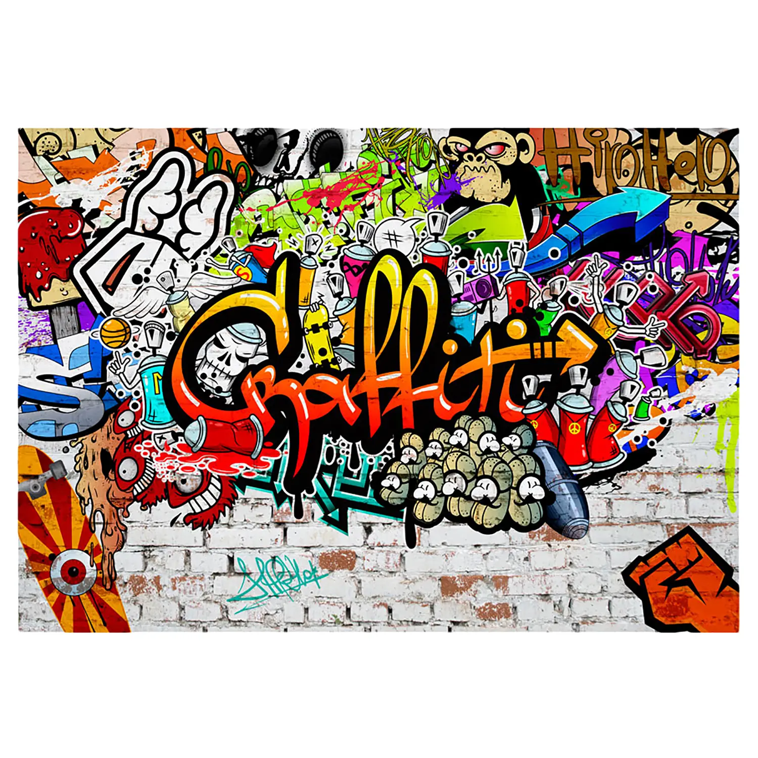 Vlies Fototapete Graffiti Colorful