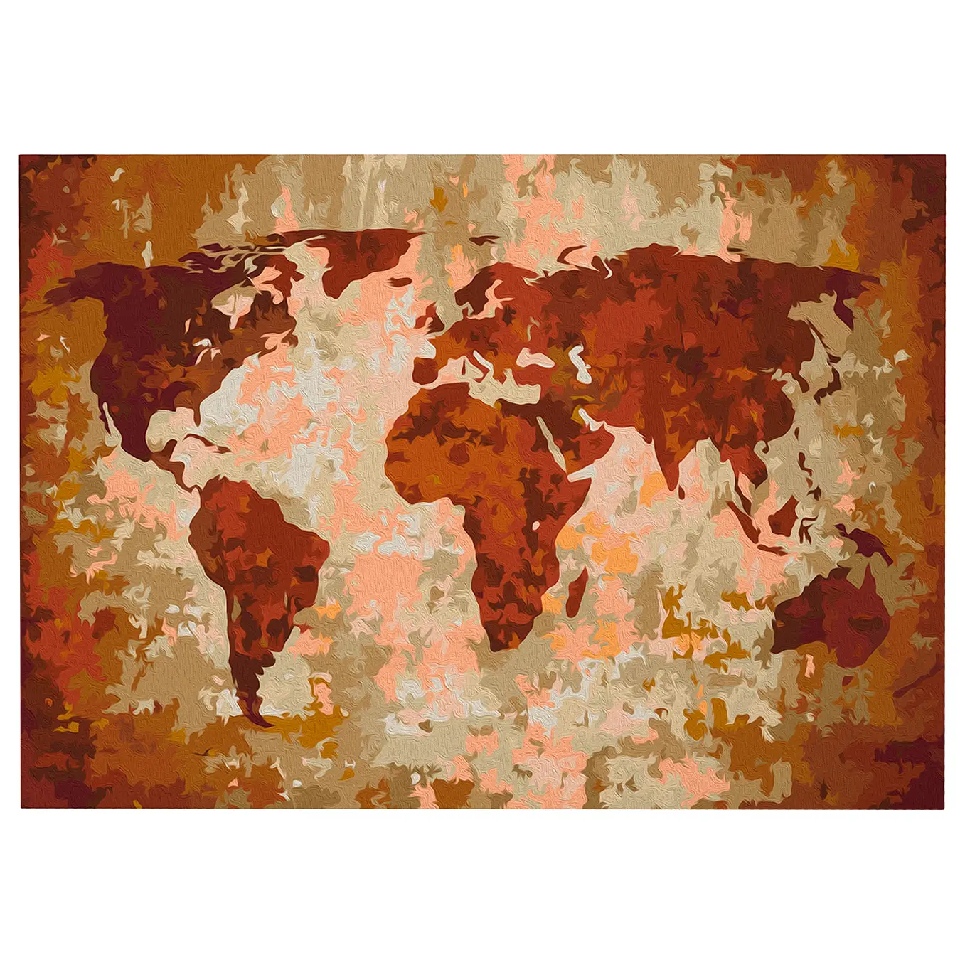 - Malen Weltkarte nach Zahlen IV