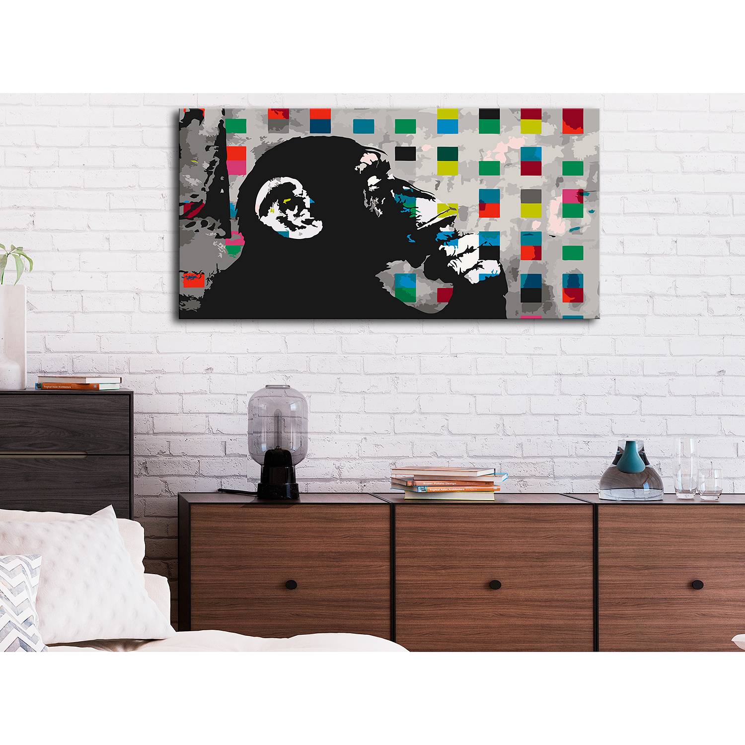 Home24 Schilderen op Nummer Thoughtful Monkey, Artgeist