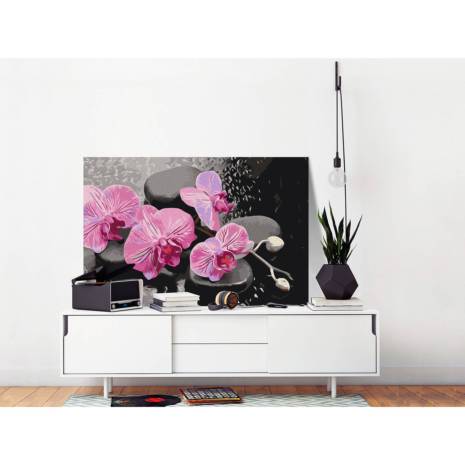 Home24 Schilderen op Nummer Orchidee III, Artgeist