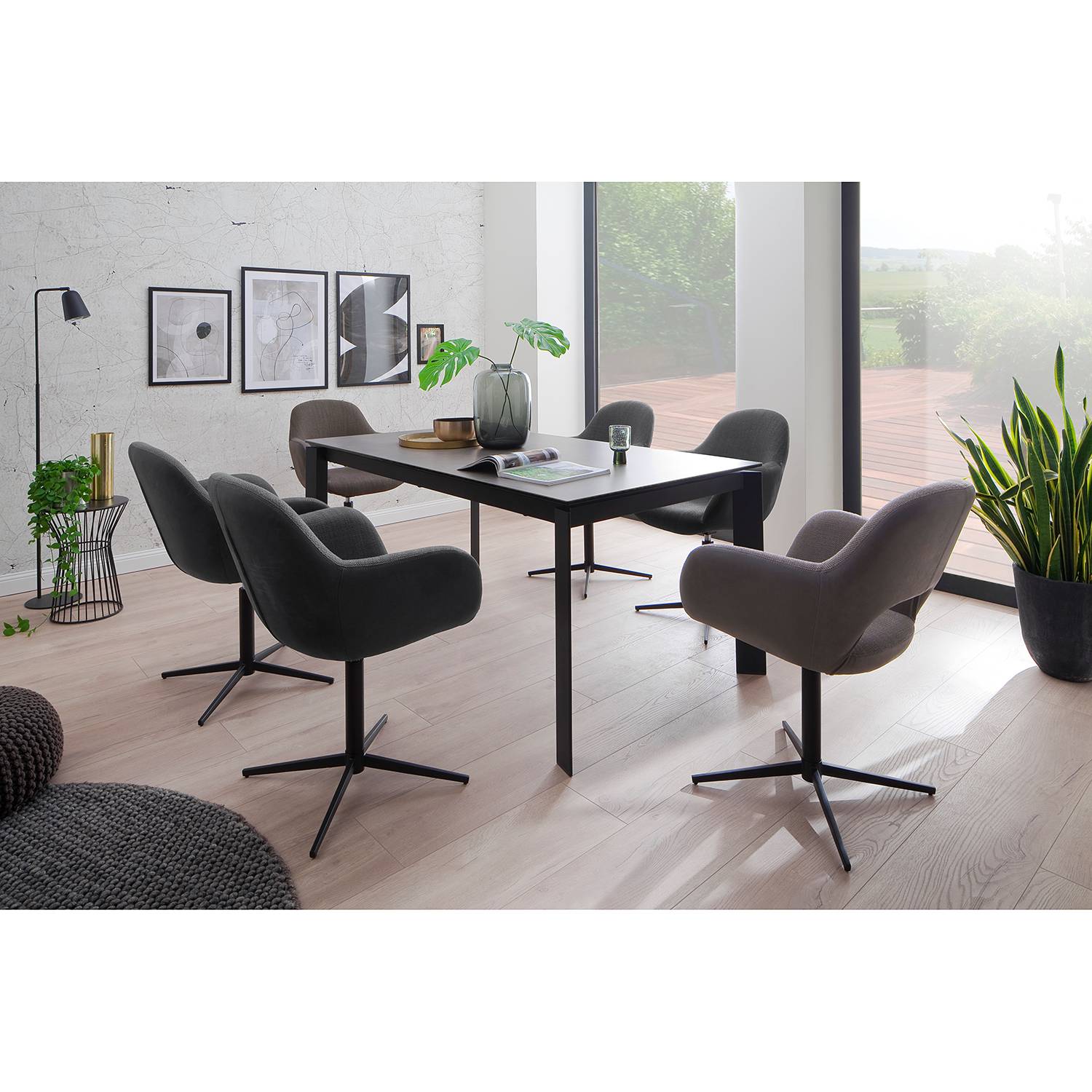 home24 Polsterstuhl Glomel II (2er-Set)