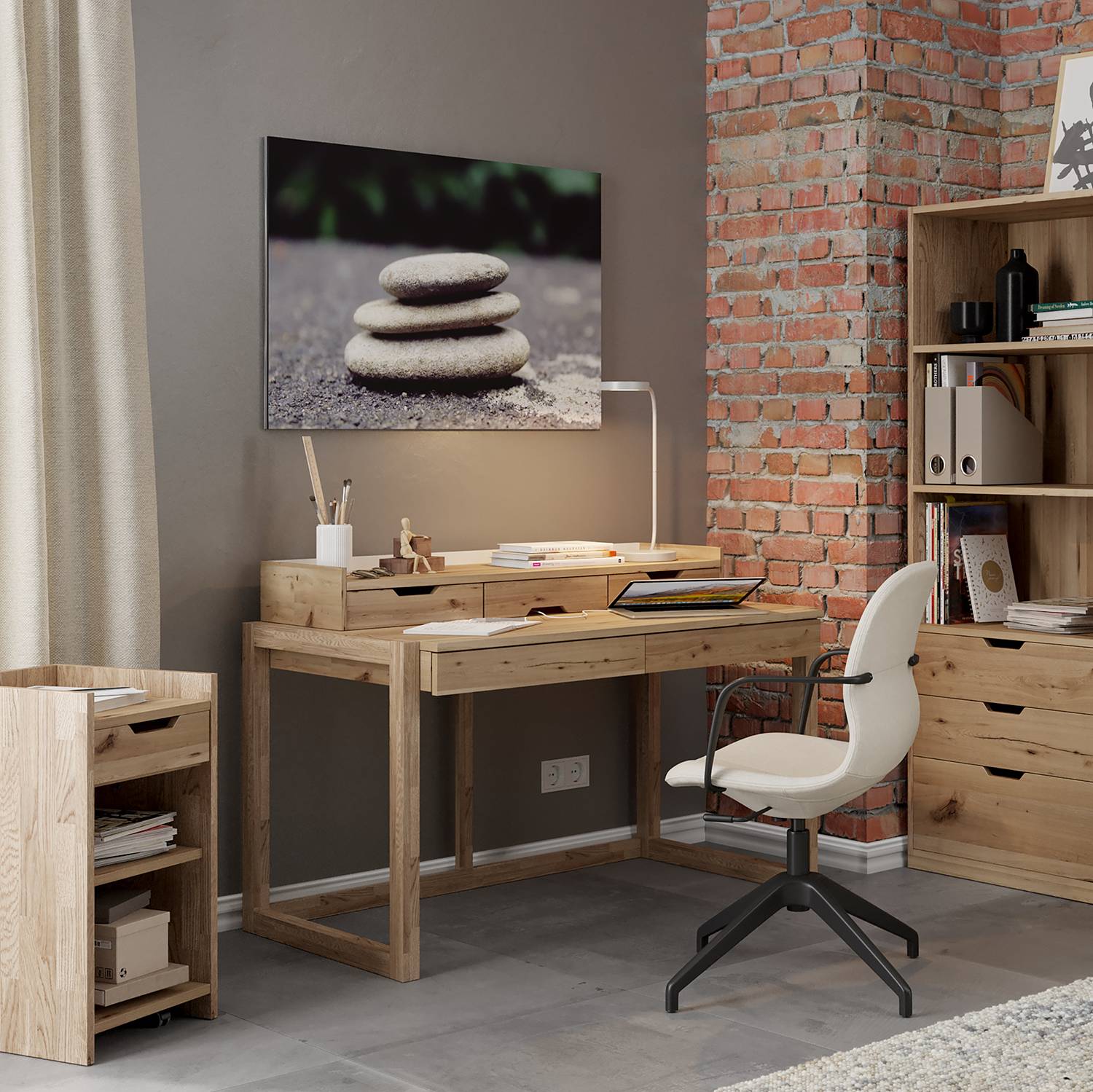 home24 Schreibtischaufsatz Genille II