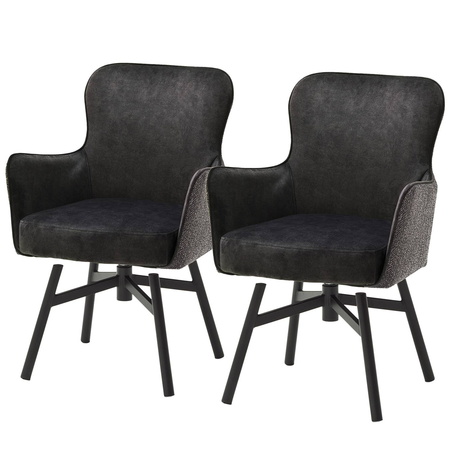 home24 Armlehnenstuhl Stalewell II (2er-Set)