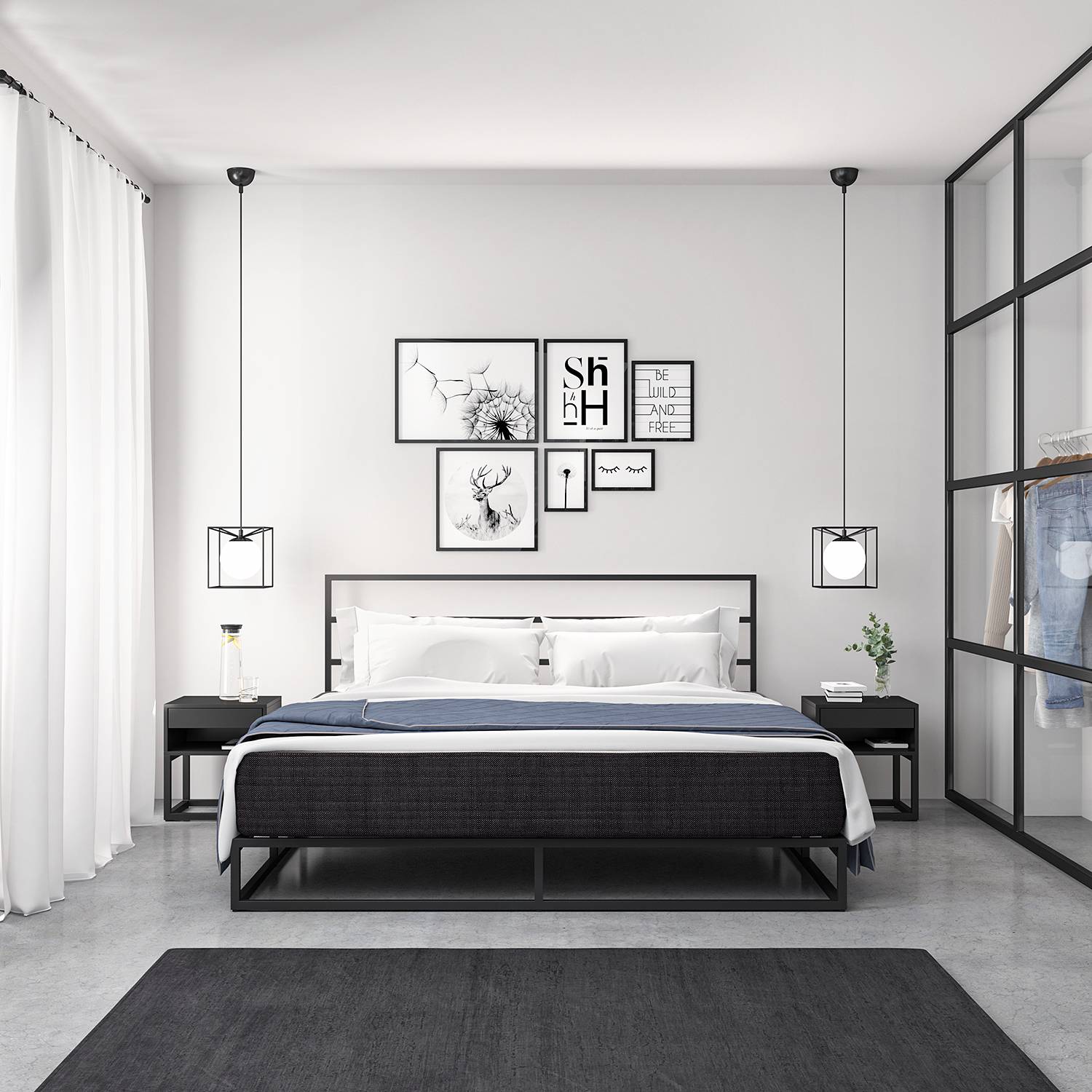 home24 Metallbett Smood