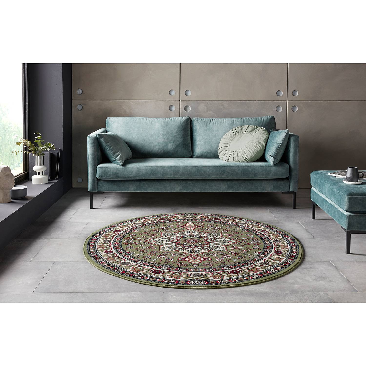 home24 Kurzflorteppich Parun Täbriz II