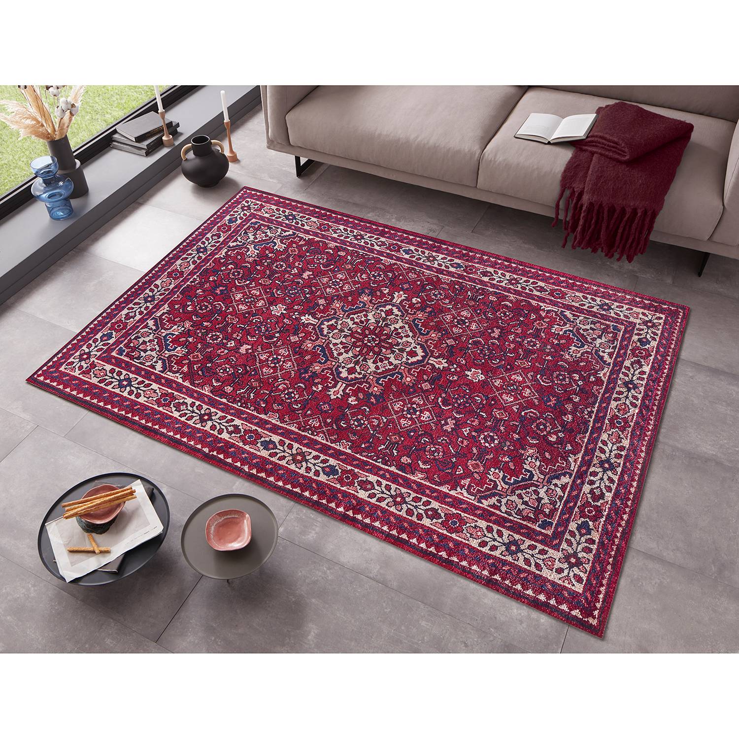 home24 Kurzflorteppich Azad Täbriz