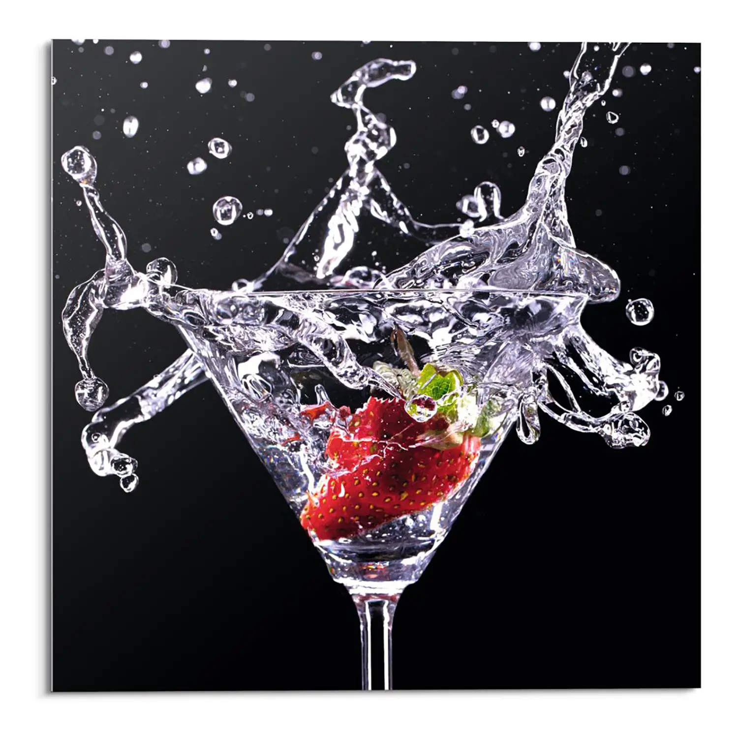 Glasbild Cocktail Splash I