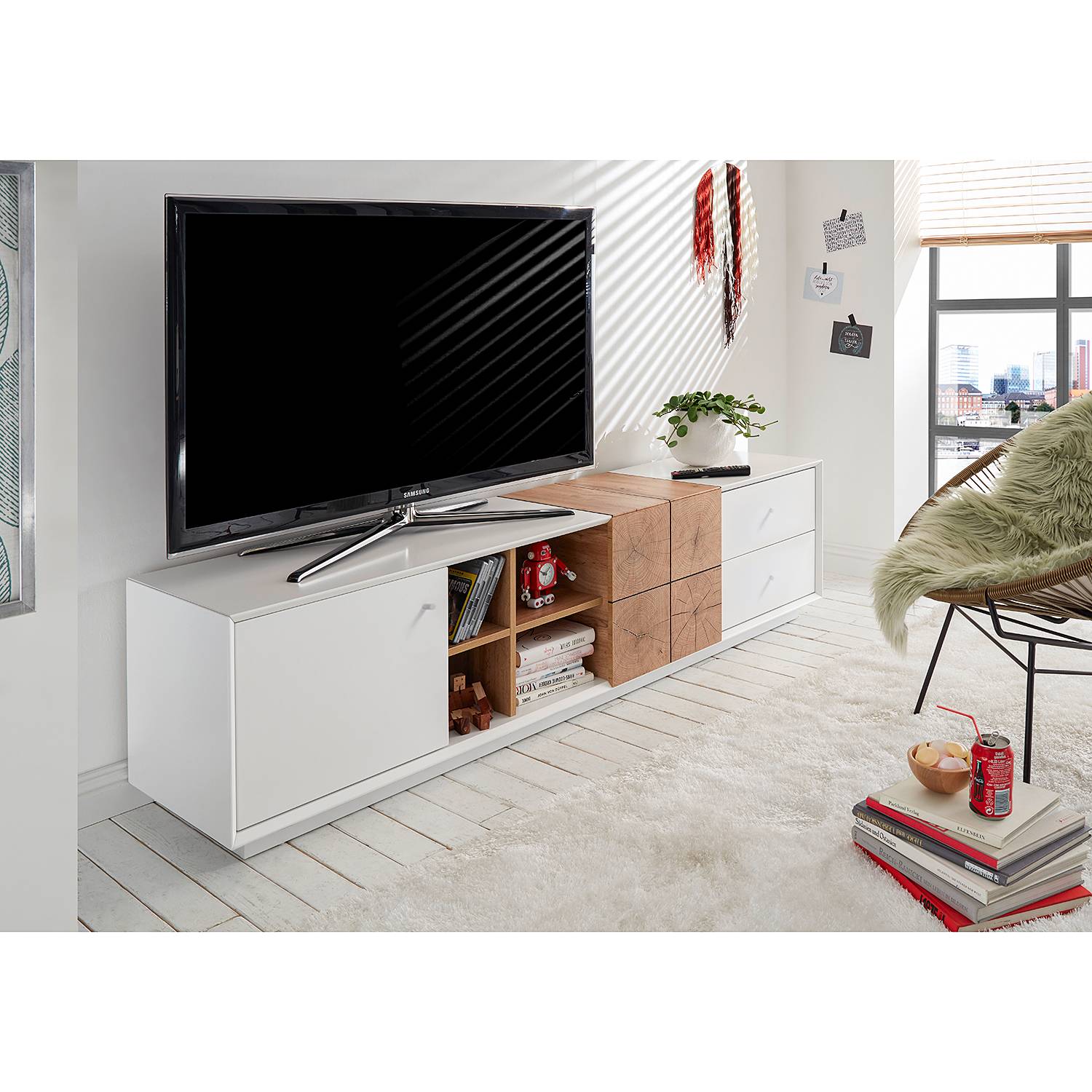 home24 TV-Lowboard Crecora